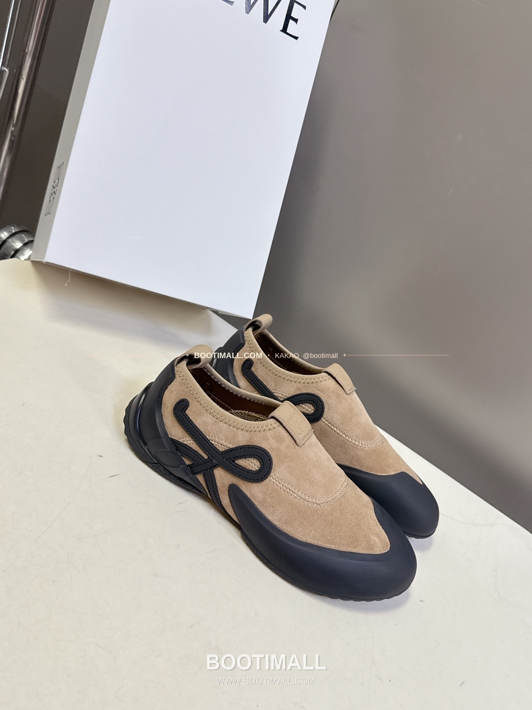로에베 스웨이드 나일론 아나그램 러버솔 스니커즈 LOEWE Suede Nylon Anagram Rubber Sole Sneakers 2