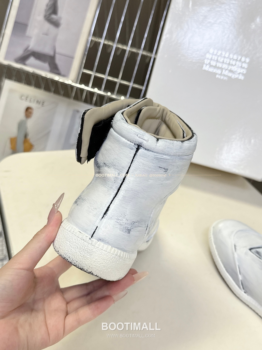 메종마르지엘라 퓨처 송아지가죽 히든밴드 하이탑 스니커즈 Maison Margiela Future Calfskin Hidden Band High-Top Sneakers 9