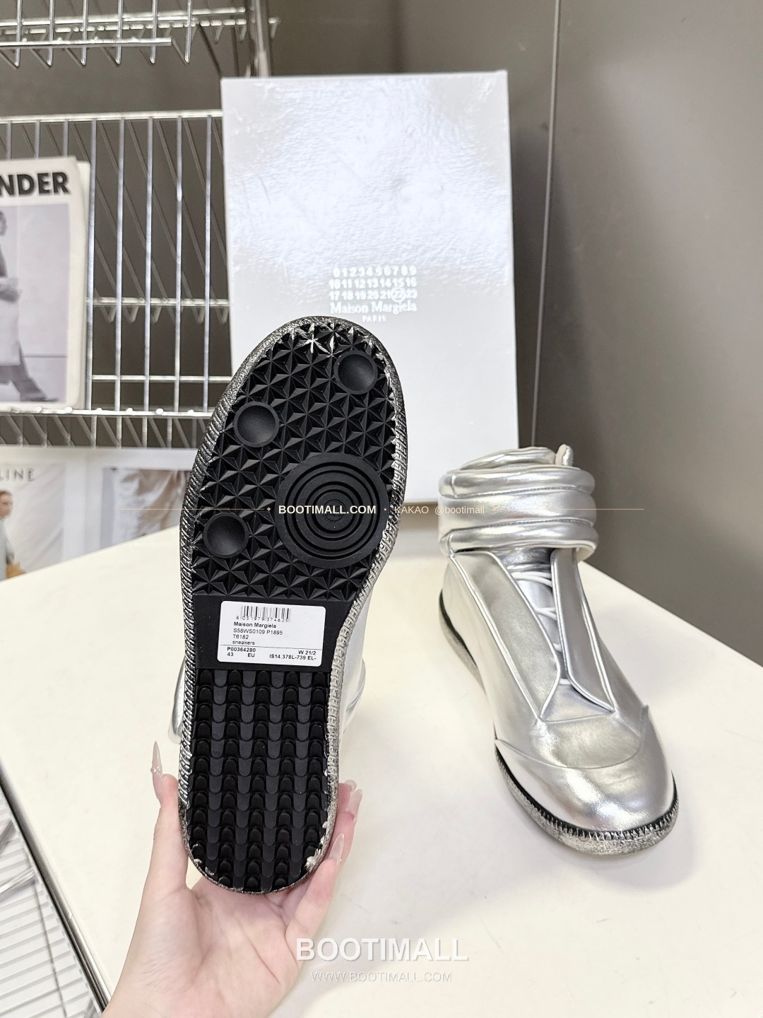 메종마르지엘라 퓨처 송아지가죽 히든밴드 하이탑 스니커즈 Maison Margiela Future Calfskin Hidden Band High-Top Sneakers 9