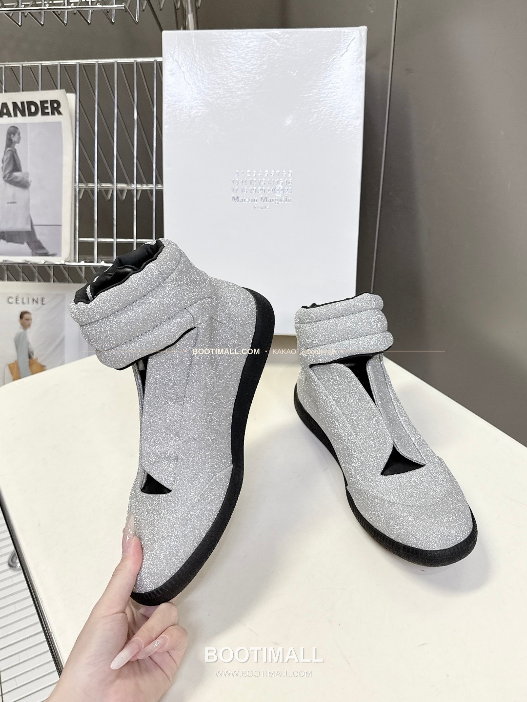 메종마르지엘라 퓨처 송아지가죽 히든밴드 하이탑 스니커즈 Maison Margiela Future Calfskin Hidden Band High-Top Sneakers 4