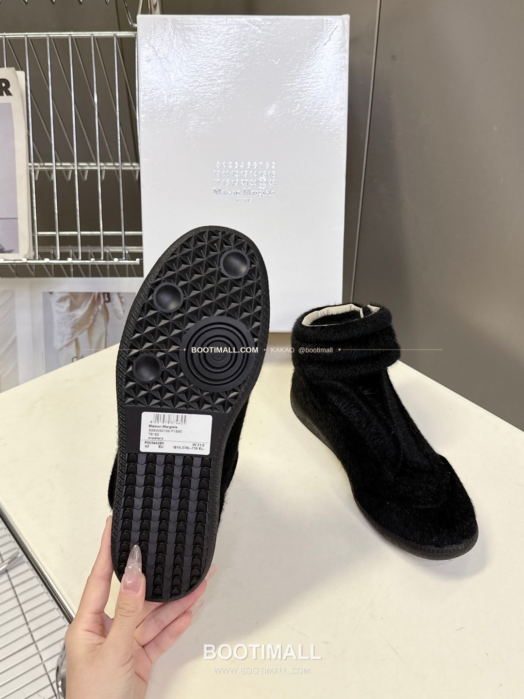 메종마르지엘라 퓨처 송아지가죽 히든밴드 하이탑 스니커즈 Maison Margiela Future Calfskin Hidden Band High-Top Sneakers 9