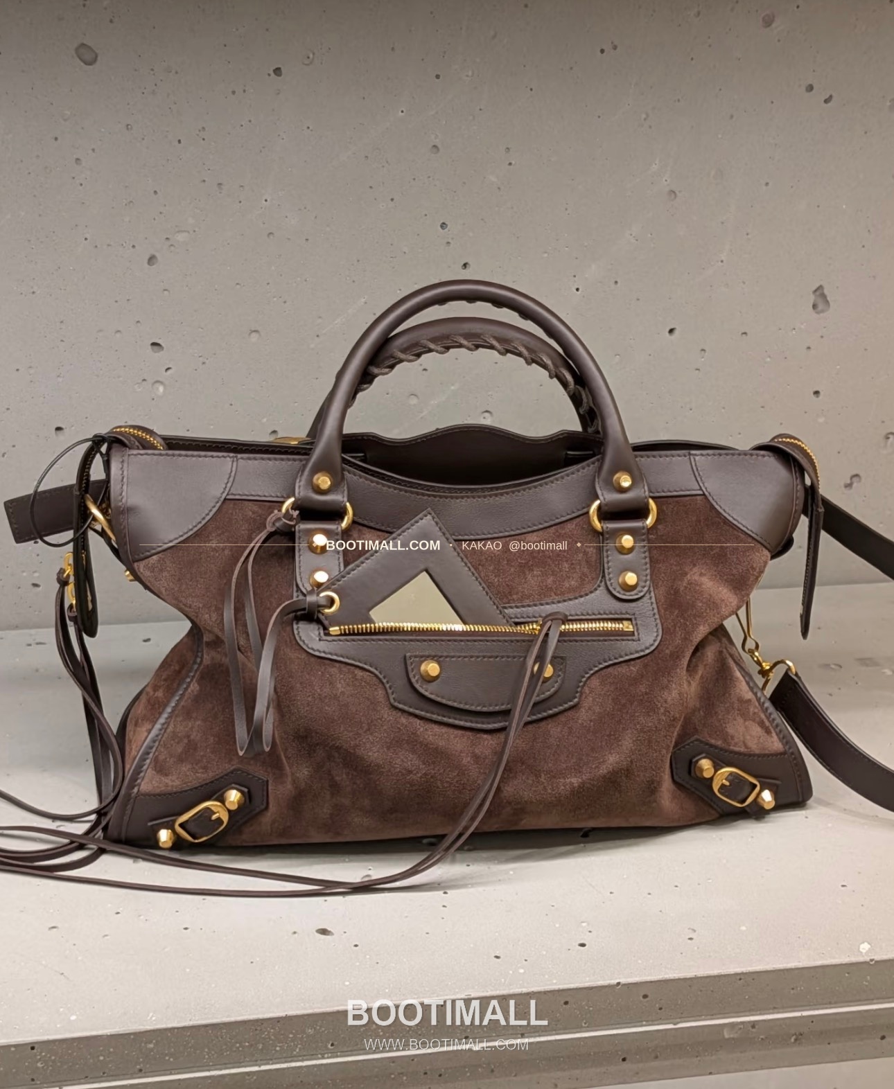 발렌시아가 르시티 레더 태슬 모터 토트백 Balenciaga Le City Leather Tassel Moto Tote Bag 3301 37cm 4