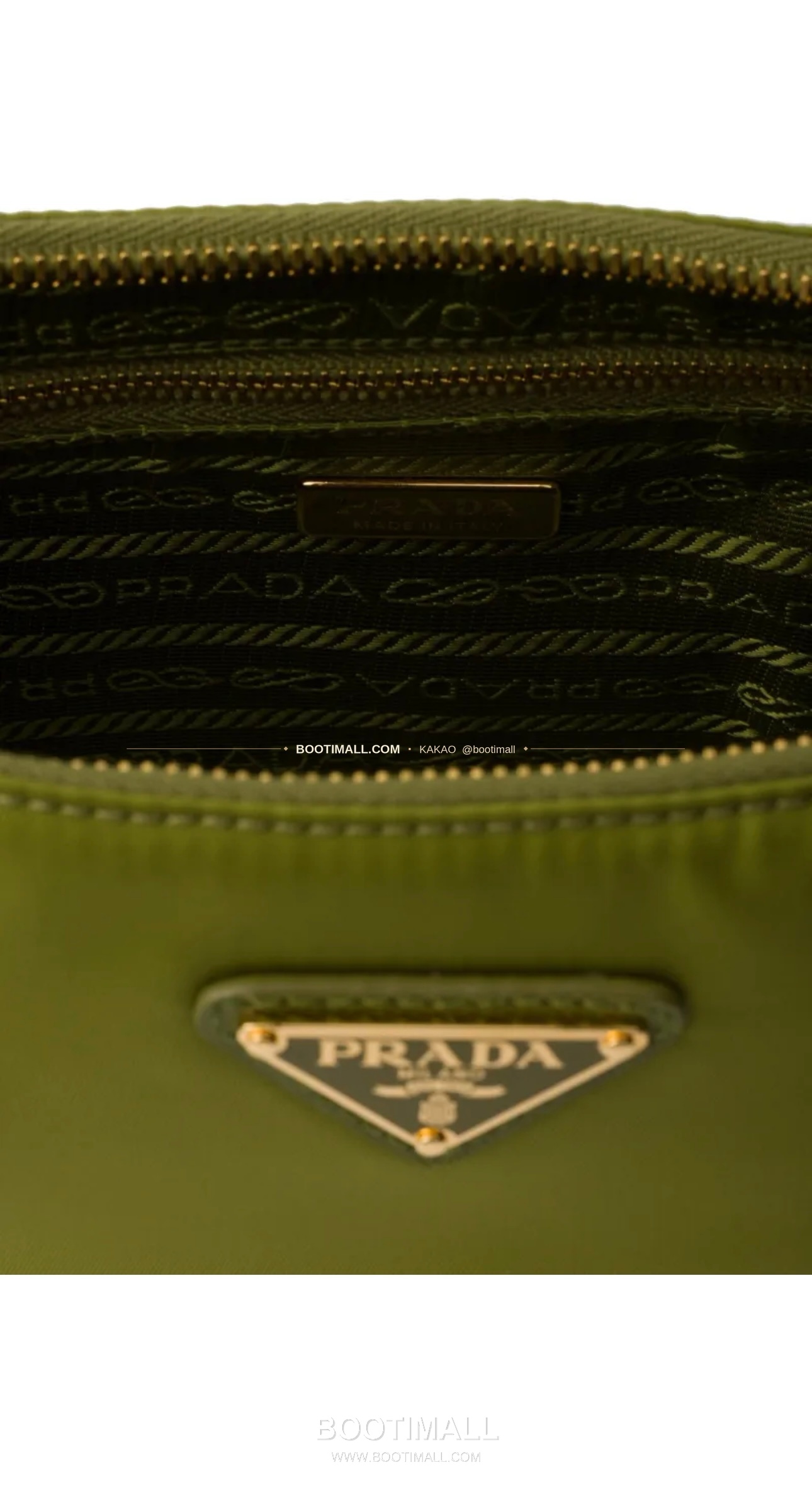 프라다 Re-Nylon 체인 하프문 숄더백 Prada Re-Nylon Chain Half Moon Shoulder Bag 1BH222 30cm 7