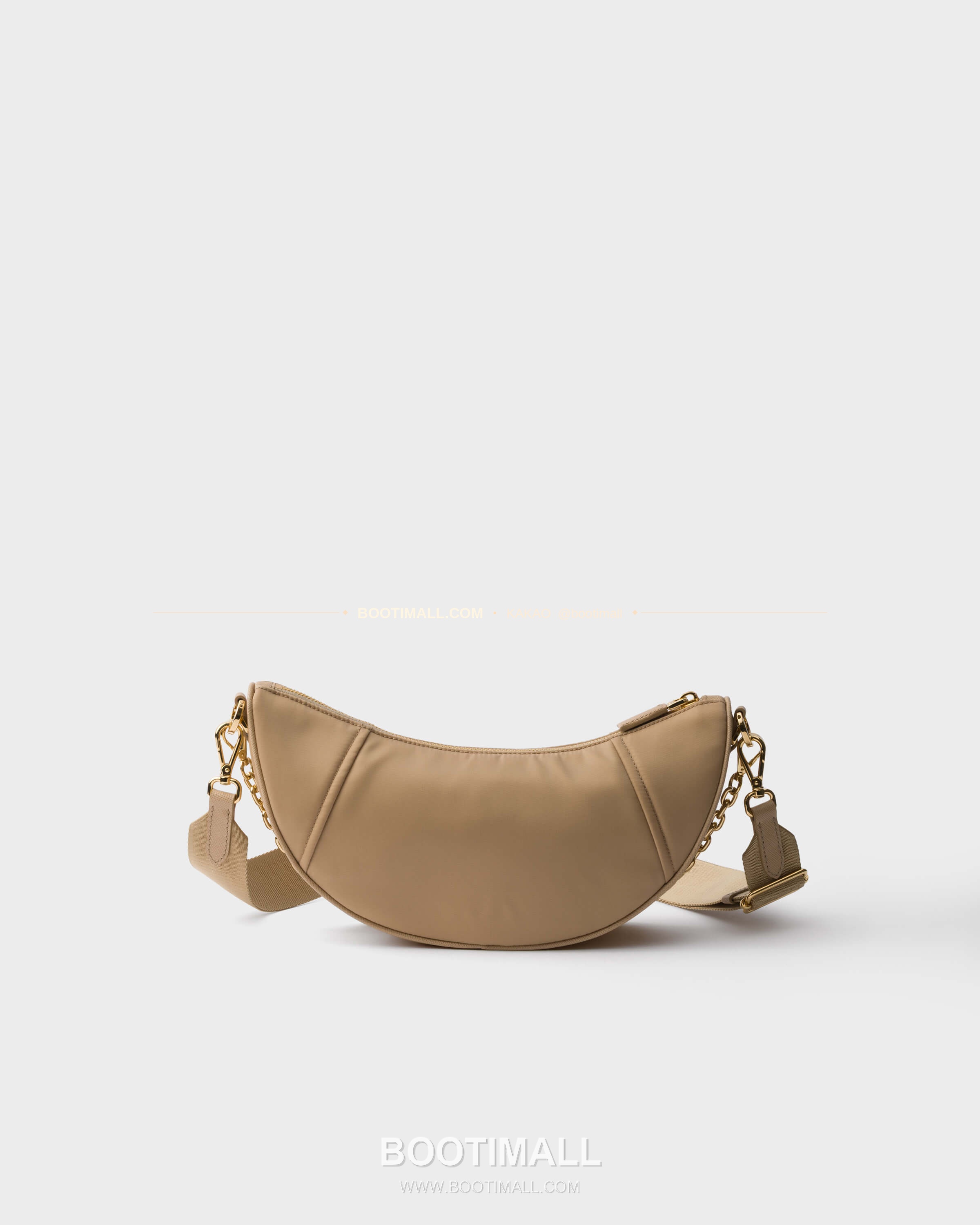 프라다 Re-Nylon 체인 하프문 숄더백 Prada Re-Nylon Chain Half Moon Shoulder Bag 1BH222 30cm 6