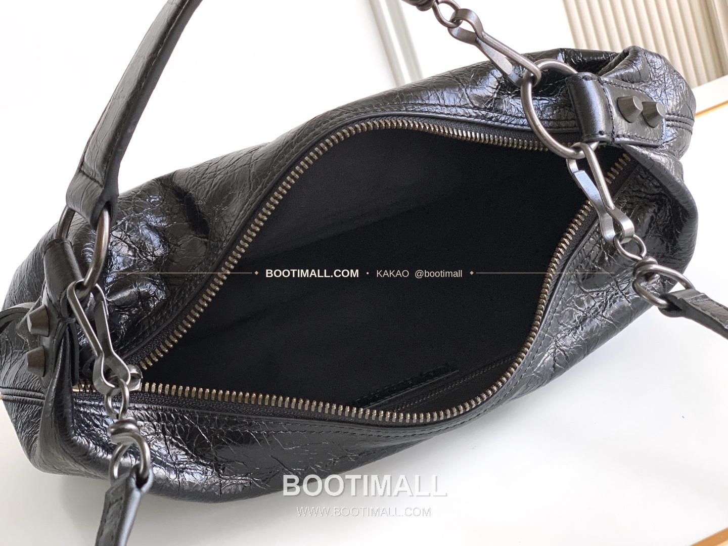 발렌시아가 르시티 레더 태슬 호보 숄더백 Balenciaga Le City Leather Tassel Hobo Shoulder Bag 2029 28cm 8