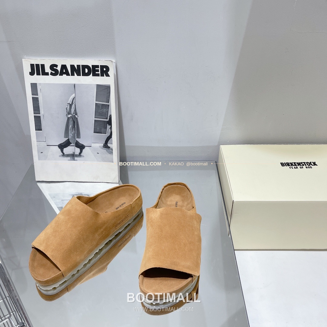 피어오브갓 버켄스탁 스웨이드 더블스트랩 코르크 풋베드 슬리퍼 Fear of God Birkenstock Suede Double Strap Cork Footbed Sandals 3