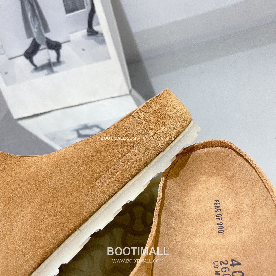 피어오브갓 버켄스탁 스웨이드 더블스트랩 코르크 풋베드 슬리퍼 Fear of God Birkenstock Suede Double Strap Cork Footbed Sandals 7