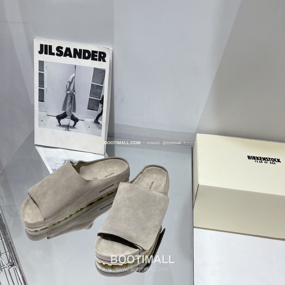 피어오브갓 버켄스탁 스웨이드 더블스트랩 코르크 풋베드 슬리퍼 Fear of God Birkenstock Suede Double Strap Cork Footbed Sandals 3