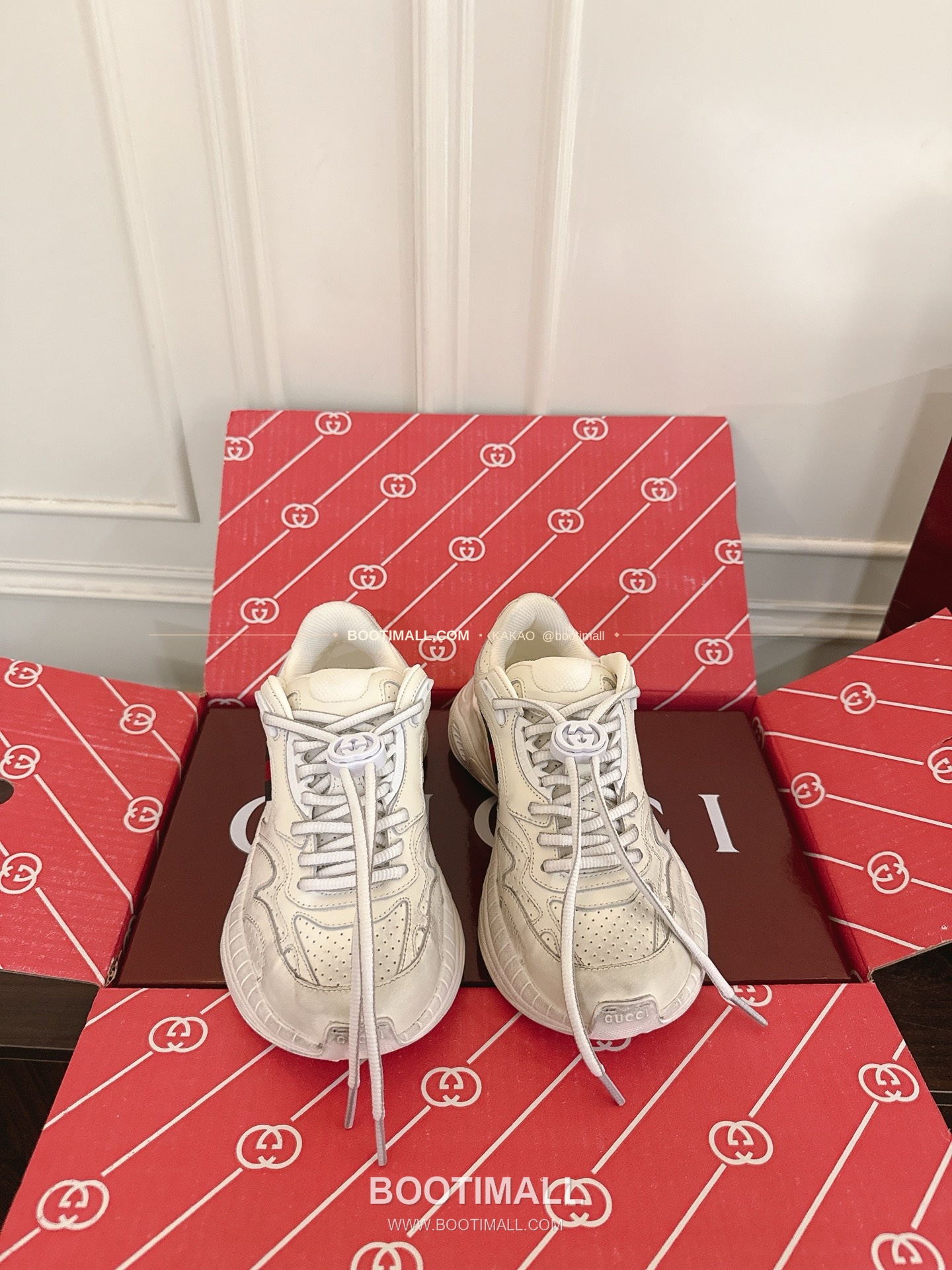 구찌 2.0 소가죽 메쉬 GG리플렉티브 러닝 스니커즈 Gucci 2.0 Leather Mesh GG Reflective Running Sneakers 5cm 1