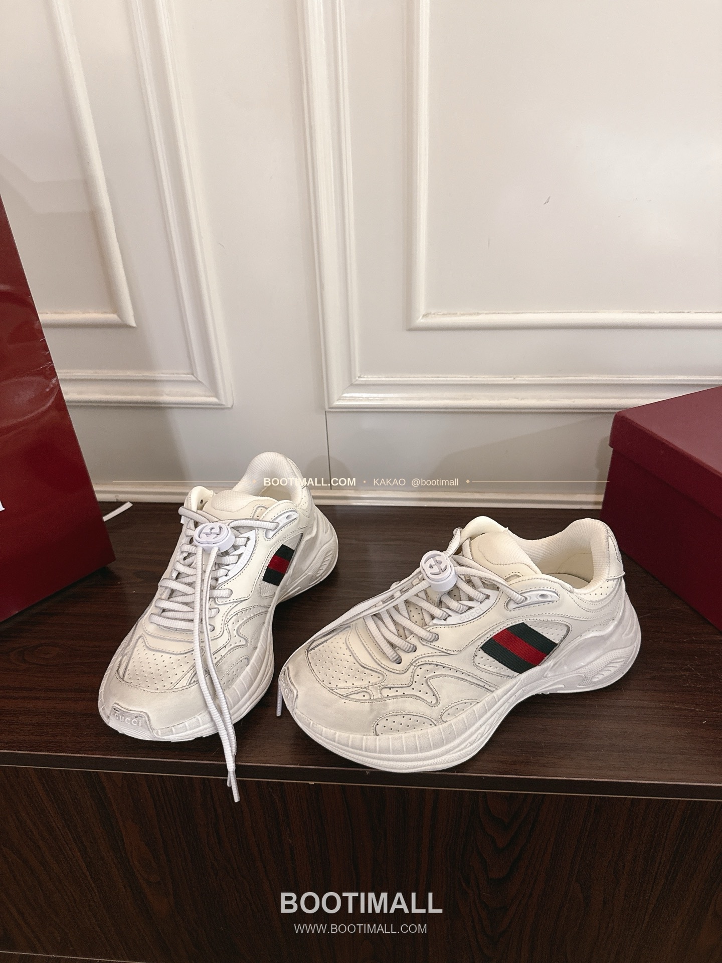 구찌 2.0 소가죽 메쉬 GG리플렉티브 러닝 스니커즈 Gucci 2.0 Leather Mesh GG Reflective Running Sneakers 5cm 4