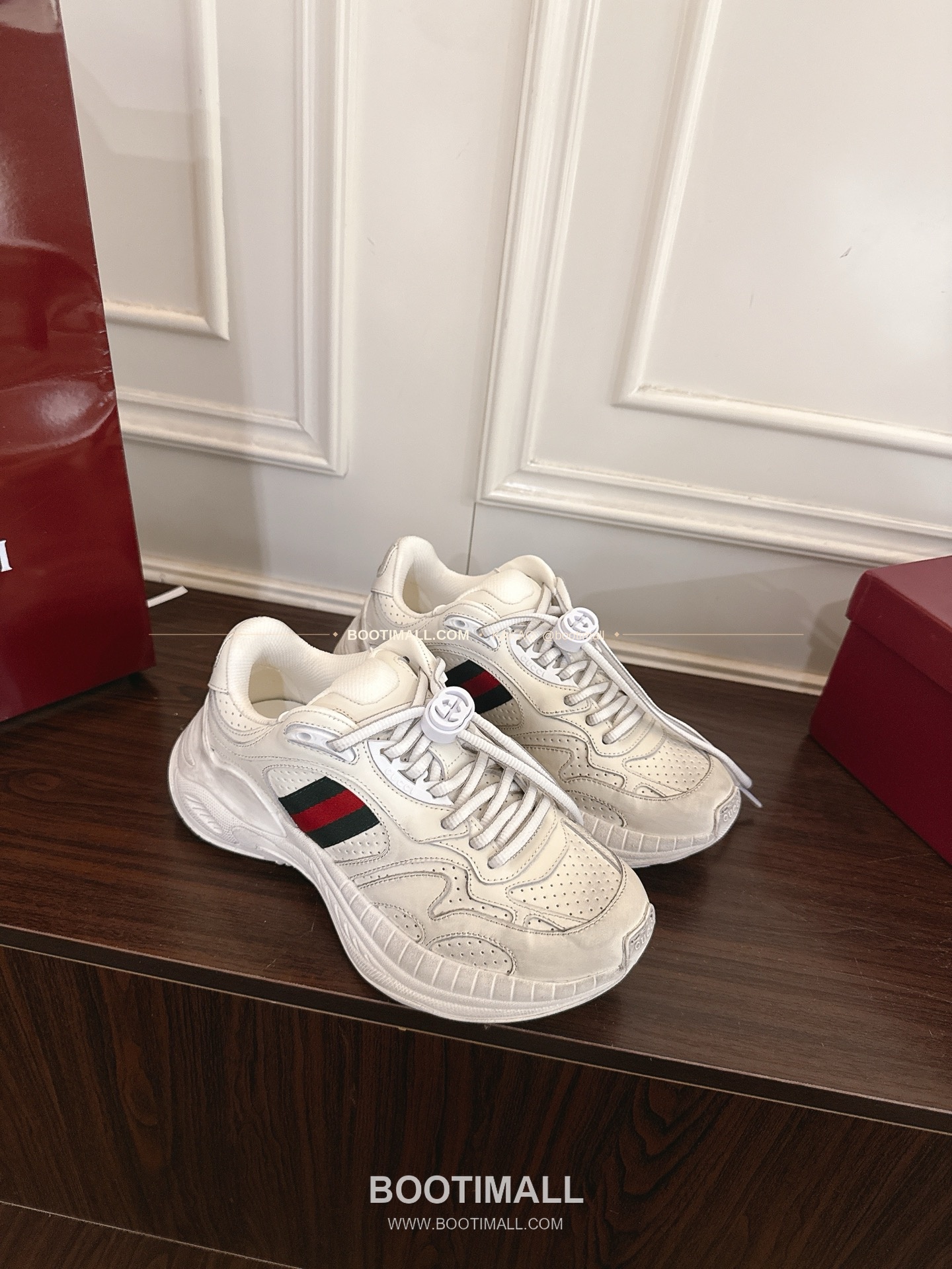 구찌 2.0 소가죽 메쉬 GG리플렉티브 러닝 스니커즈 Gucci 2.0 Leather Mesh GG Reflective Running Sneakers 5cm 6