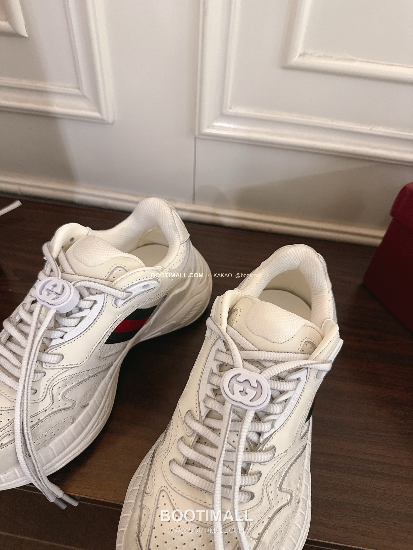 구찌 2.0 소가죽 메쉬 GG리플렉티브 러닝 스니커즈 Gucci 2.0 Leather Mesh GG Reflective Running Sneakers 5cm 7