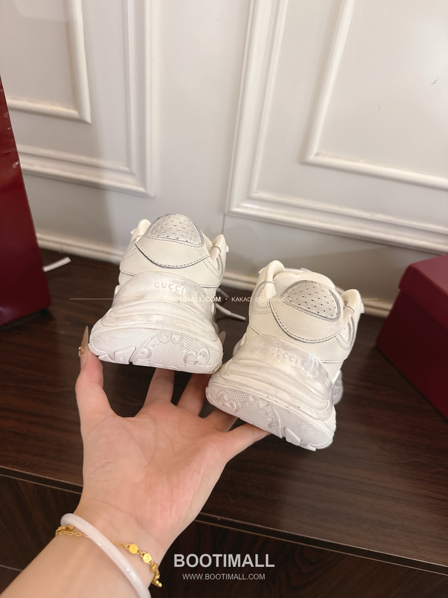 구찌 2.0 소가죽 메쉬 GG리플렉티브 러닝 스니커즈 Gucci 2.0 Leather Mesh GG Reflective Running Sneakers 5cm 8