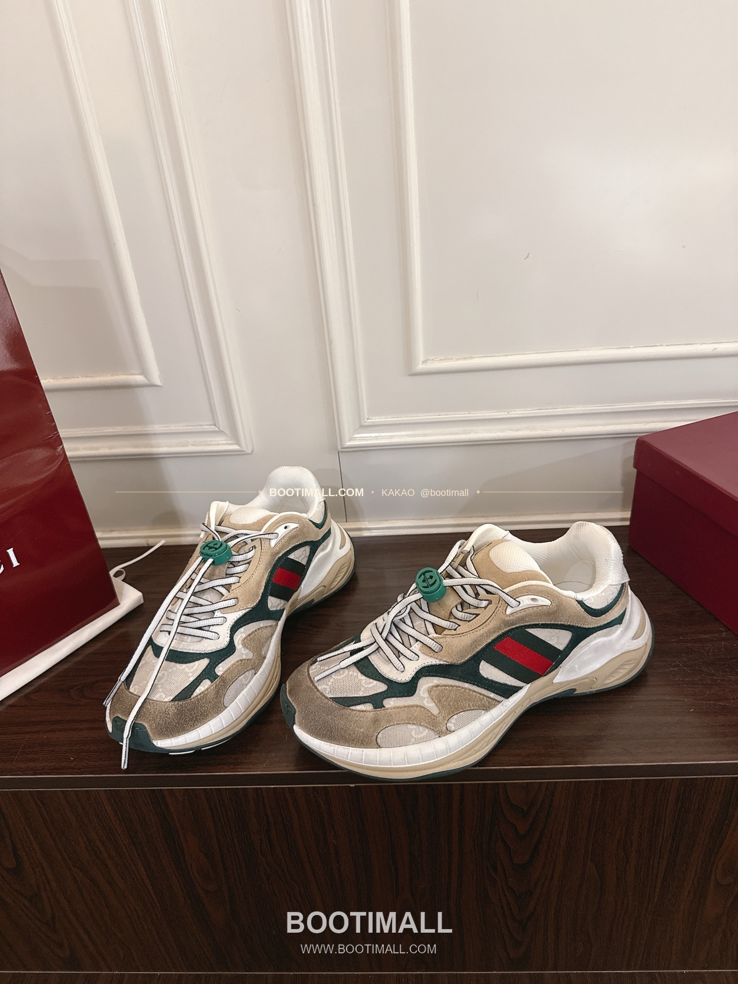 구찌 2.0 소가죽 메쉬 GG리플렉티브 러닝 스니커즈 Gucci 2.0 Leather Mesh GG Reflective Running Sneakers 5cm 4