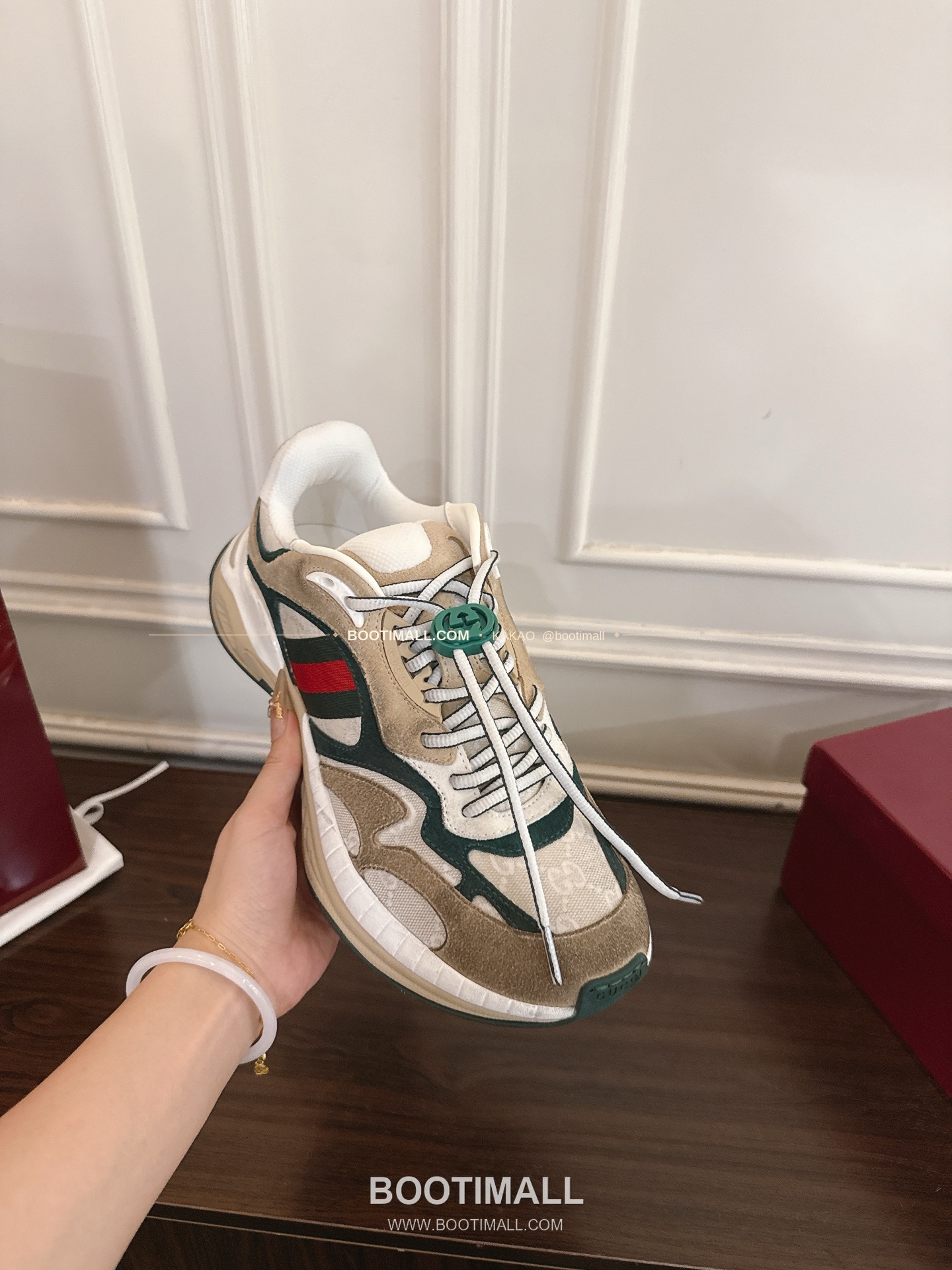 구찌 2.0 소가죽 메쉬 GG리플렉티브 러닝 스니커즈 Gucci 2.0 Leather Mesh GG Reflective Running Sneakers 5cm 6