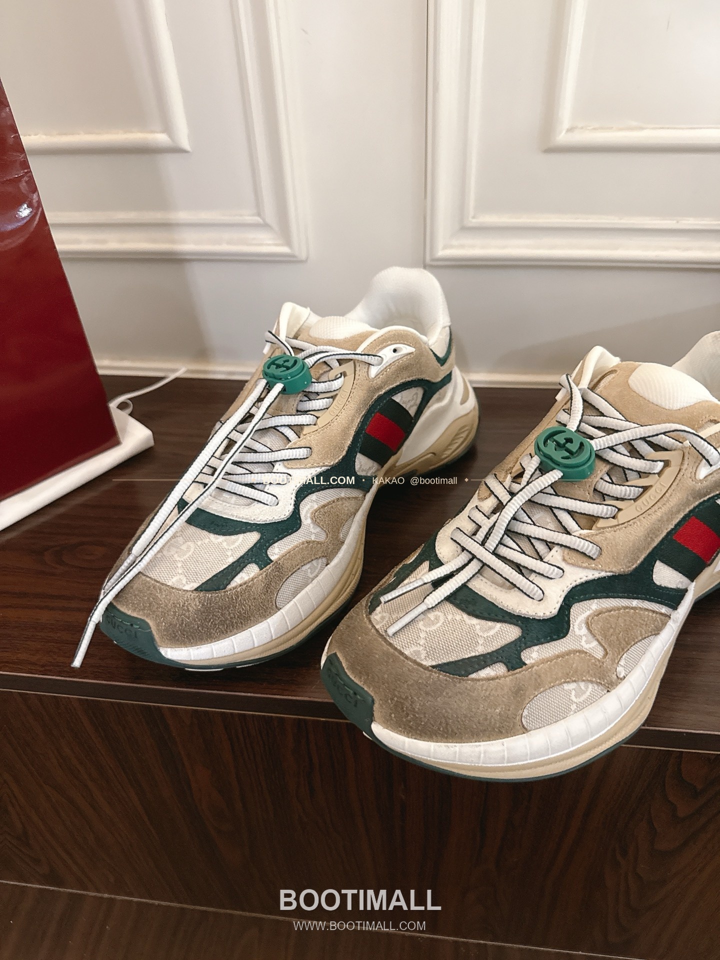구찌 2.0 소가죽 메쉬 GG리플렉티브 러닝 스니커즈 Gucci 2.0 Leather Mesh GG Reflective Running Sneakers 5cm 7