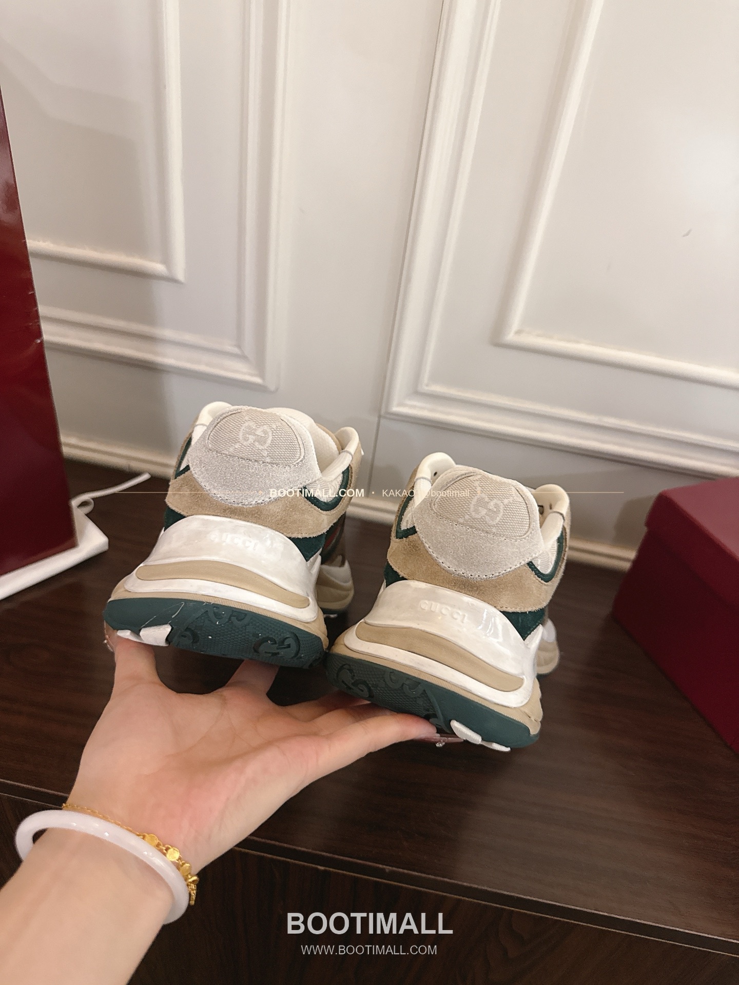 구찌 2.0 소가죽 메쉬 GG리플렉티브 러닝 스니커즈 Gucci 2.0 Leather Mesh GG Reflective Running Sneakers 5cm 8