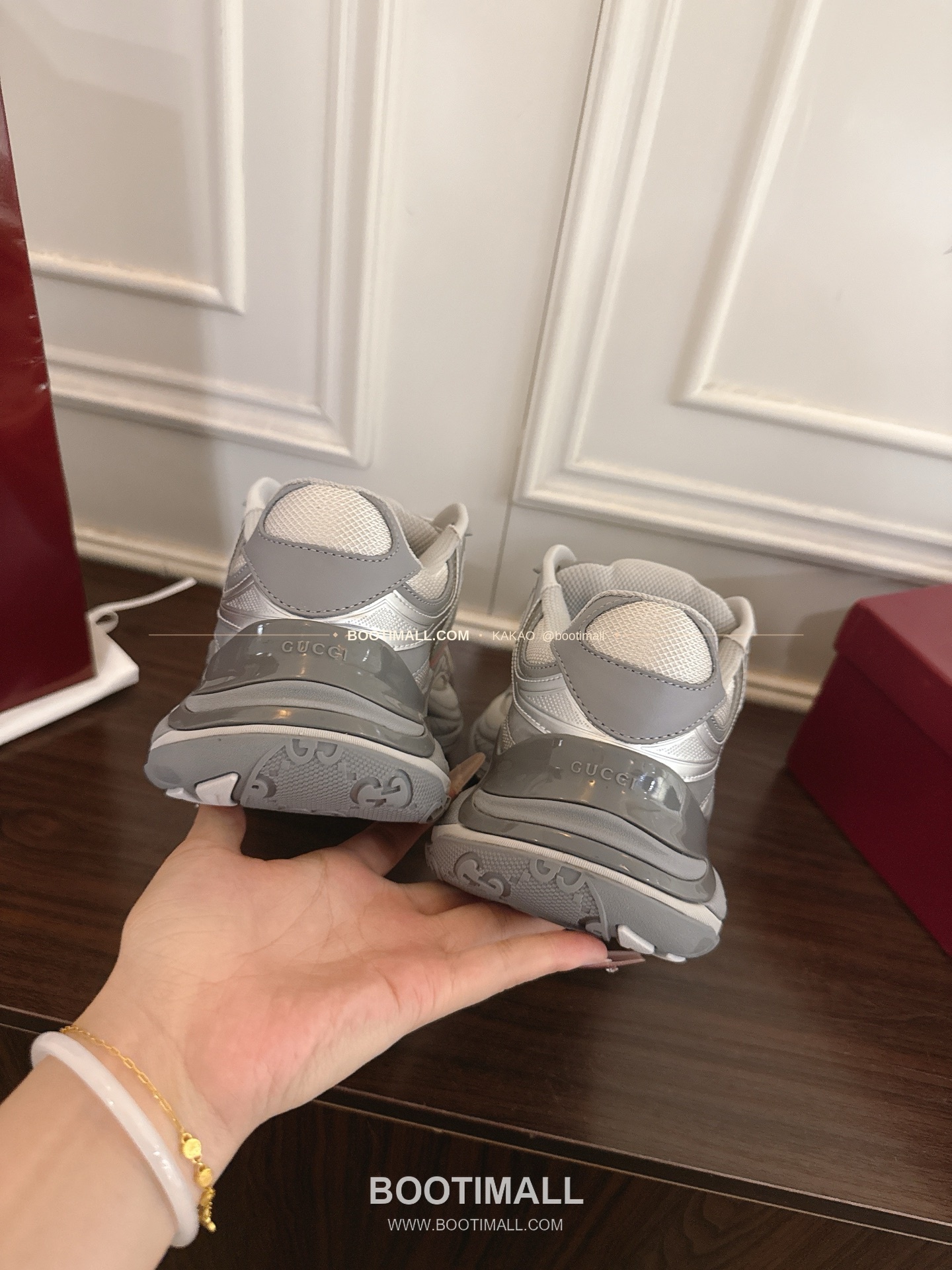 구찌 2.0 소가죽 메쉬 GG리플렉티브 러닝 스니커즈 Gucci 2.0 Leather Mesh GG Reflective Running Sneakers 5cm 8