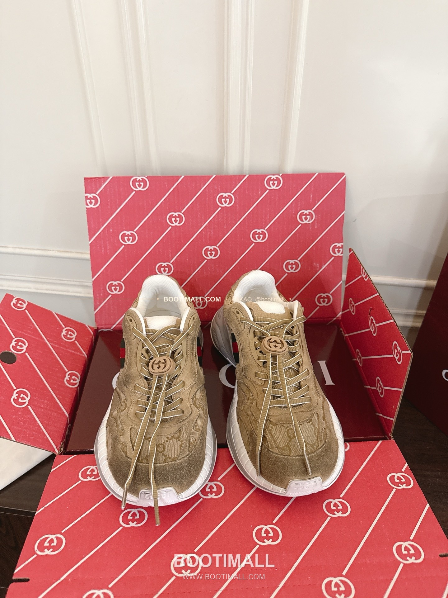 구찌 2.0 소가죽 메쉬 GG리플렉티브 러닝 스니커즈 Gucci 2.0 Leather Mesh GG Reflective Running Sneakers 5cm 1