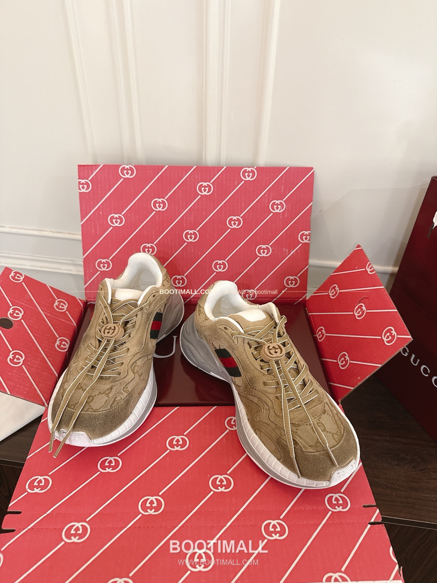구찌 2.0 소가죽 메쉬 GG리플렉티브 러닝 스니커즈 Gucci 2.0 Leather Mesh GG Reflective Running Sneakers 5cm 2