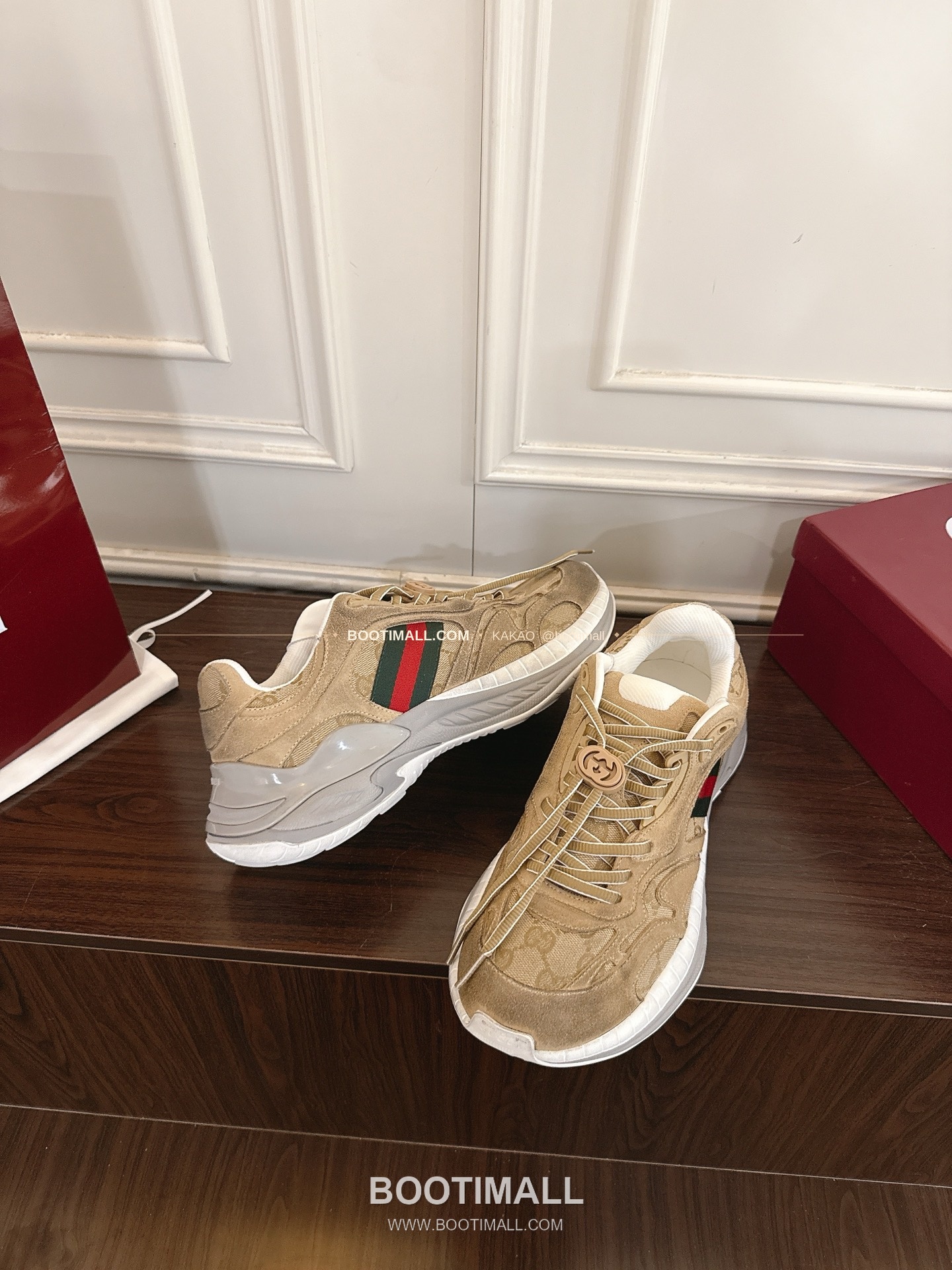 구찌 2.0 소가죽 메쉬 GG리플렉티브 러닝 스니커즈 Gucci 2.0 Leather Mesh GG Reflective Running Sneakers 5cm 3