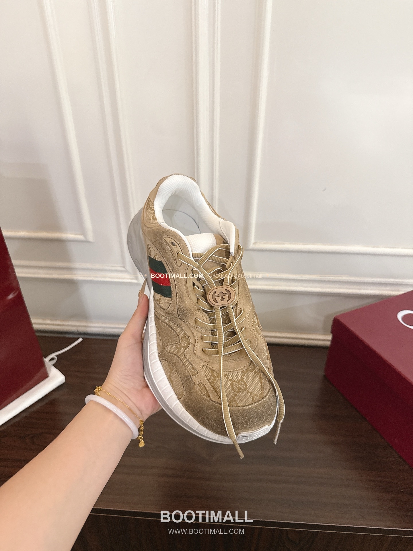 구찌 2.0 소가죽 메쉬 GG리플렉티브 러닝 스니커즈 Gucci 2.0 Leather Mesh GG Reflective Running Sneakers 5cm 6