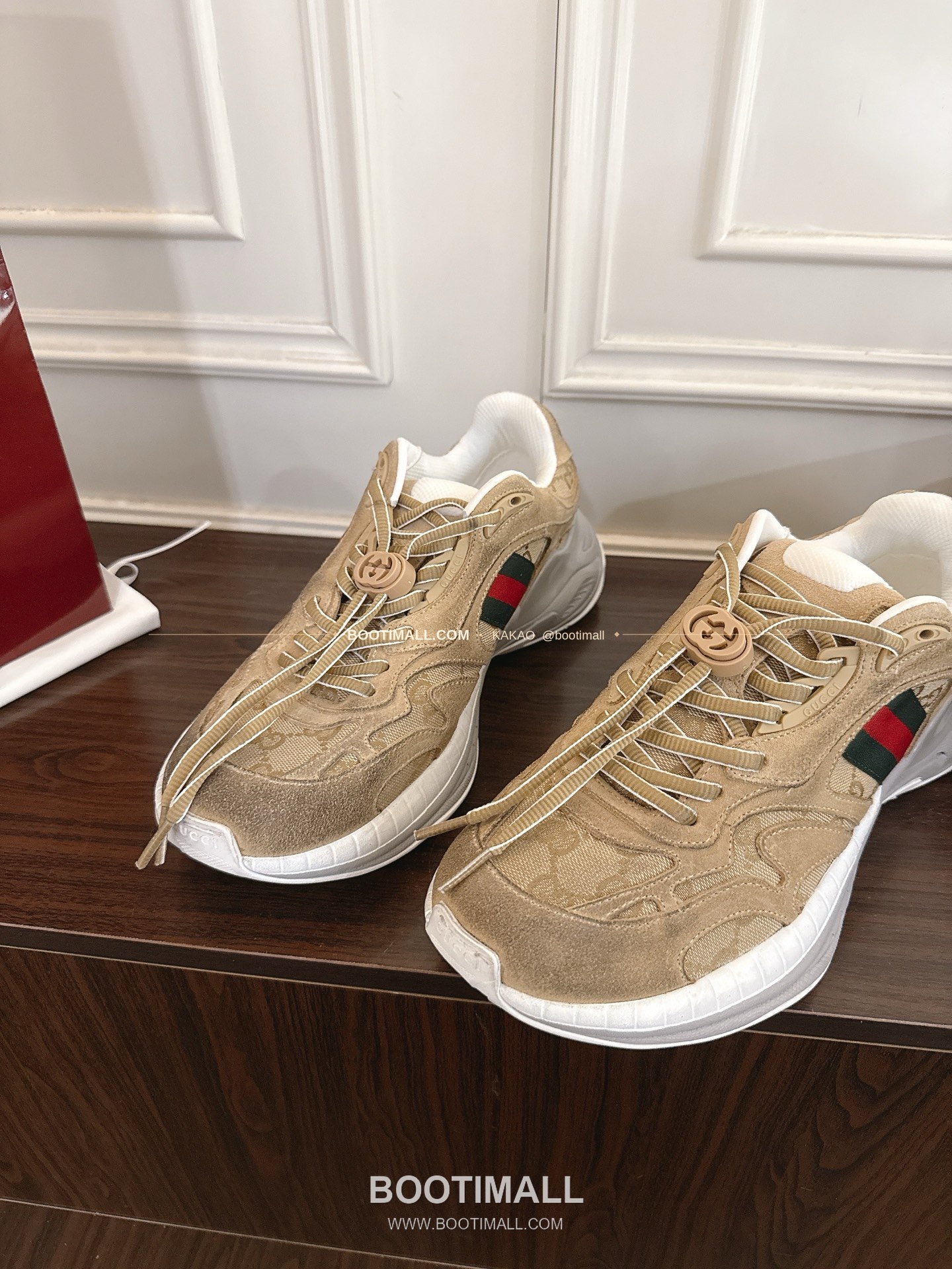 구찌 2.0 소가죽 메쉬 GG리플렉티브 러닝 스니커즈 Gucci 2.0 Leather Mesh GG Reflective Running Sneakers 5cm 7