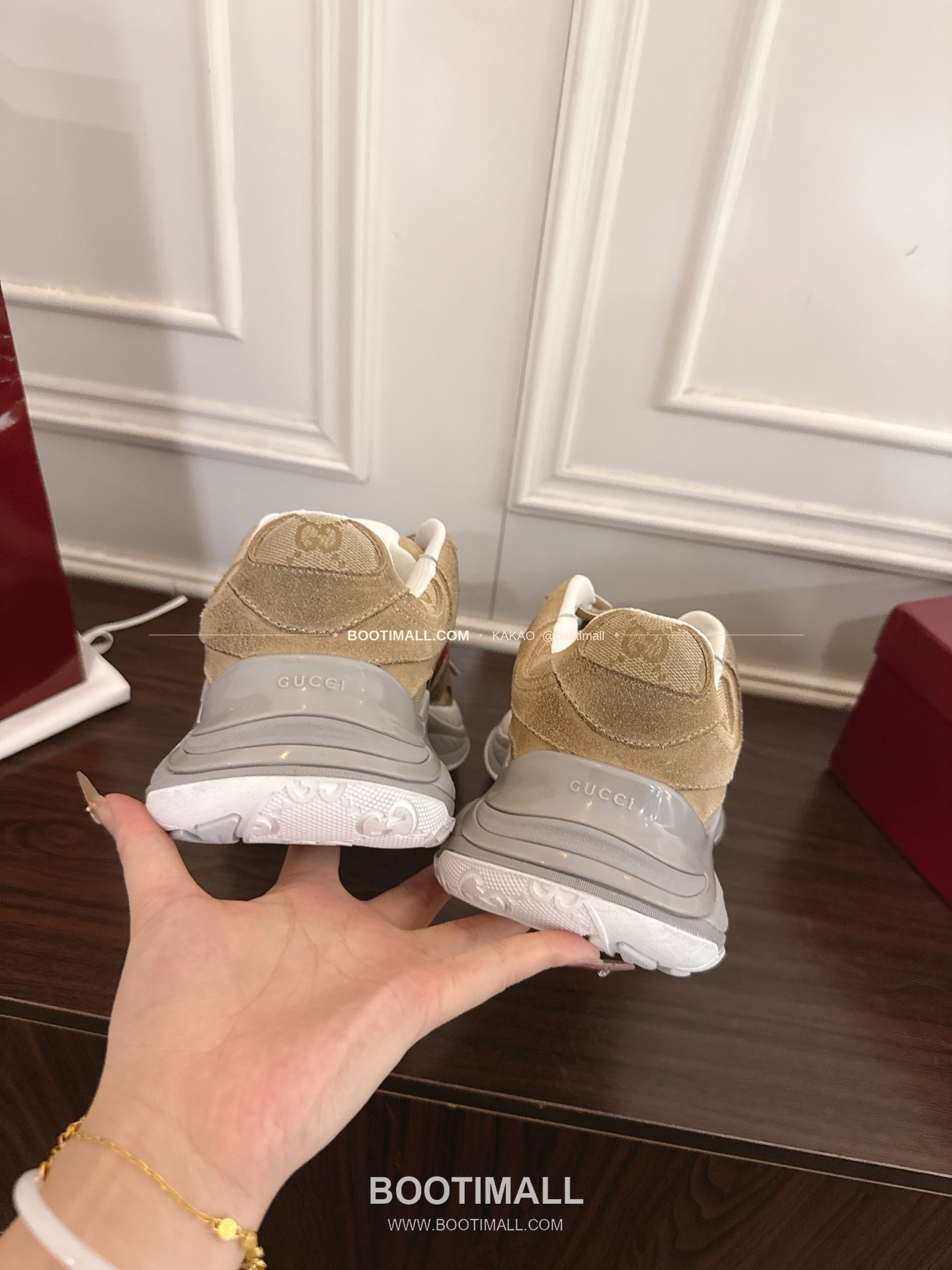 구찌 2.0 소가죽 메쉬 GG리플렉티브 러닝 스니커즈 Gucci 2.0 Leather Mesh GG Reflective Running Sneakers 5cm 8