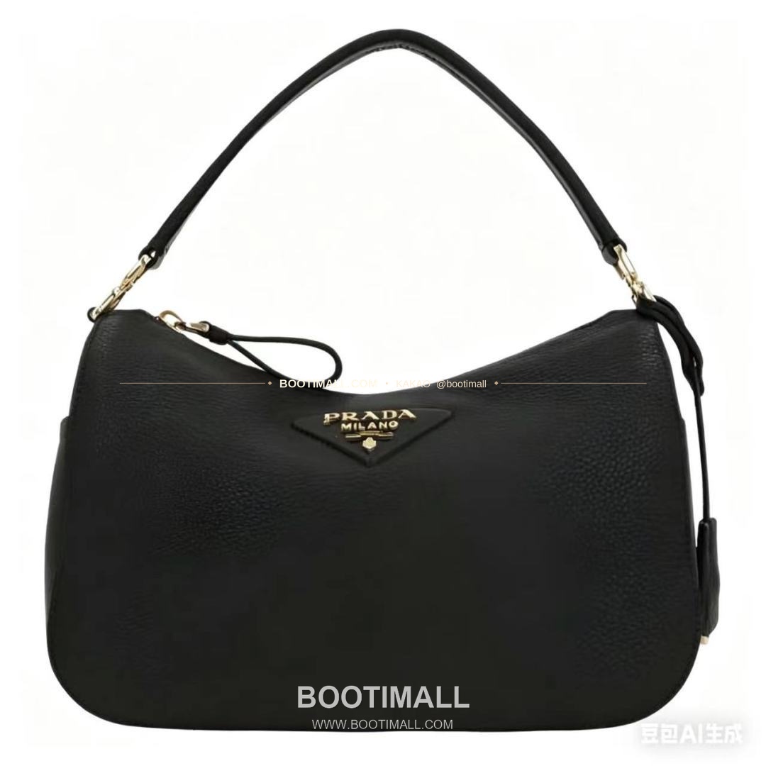 프라다 2026SS 사피아노 레더 로고 메탈 라운드 미니 토트백 Prada 2026 SS Saffiano Leather Logo Metal Round Mini Tote Bag 1BC277 24cm 6