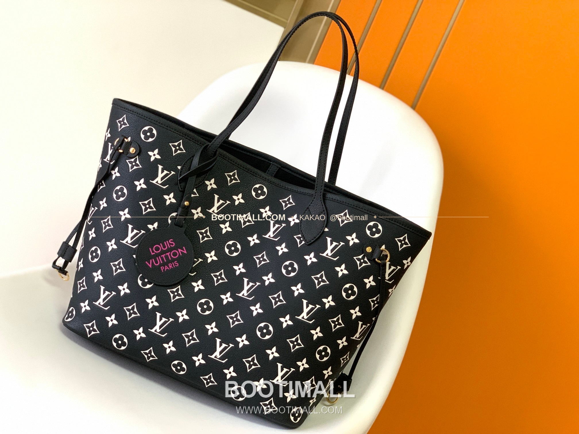 루이비통 모노그램 앙프렝뜨 레더 네버풀 MM 토트백 Louis Vuitton Monogram Empreinte Leather Neverfull MM Tote Bag M46102 31cm 1