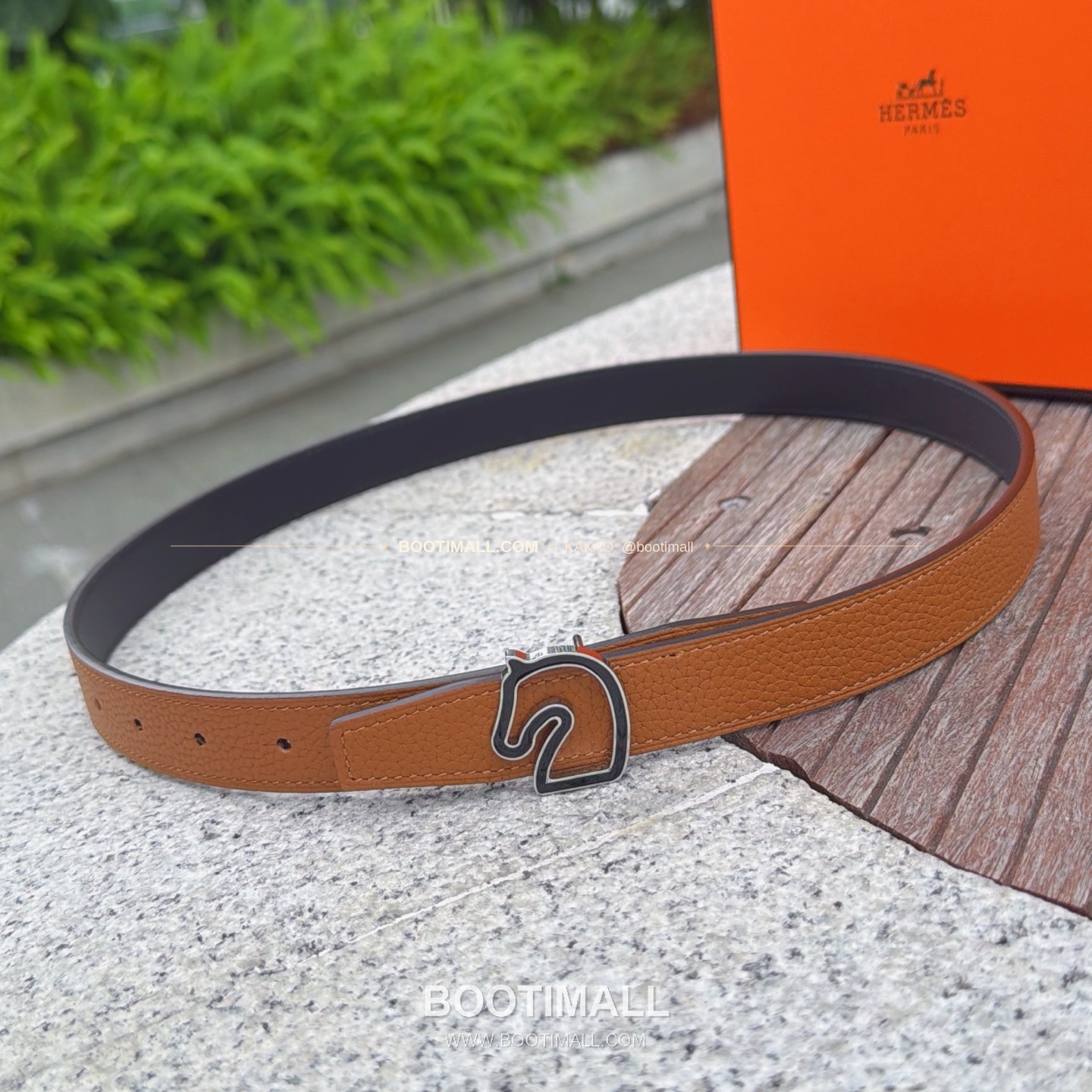 에르메스 송아지가죽 버클 리버서블 벨트 Hermes Calfskin Buckle Reversible Belt 2.5cm 1