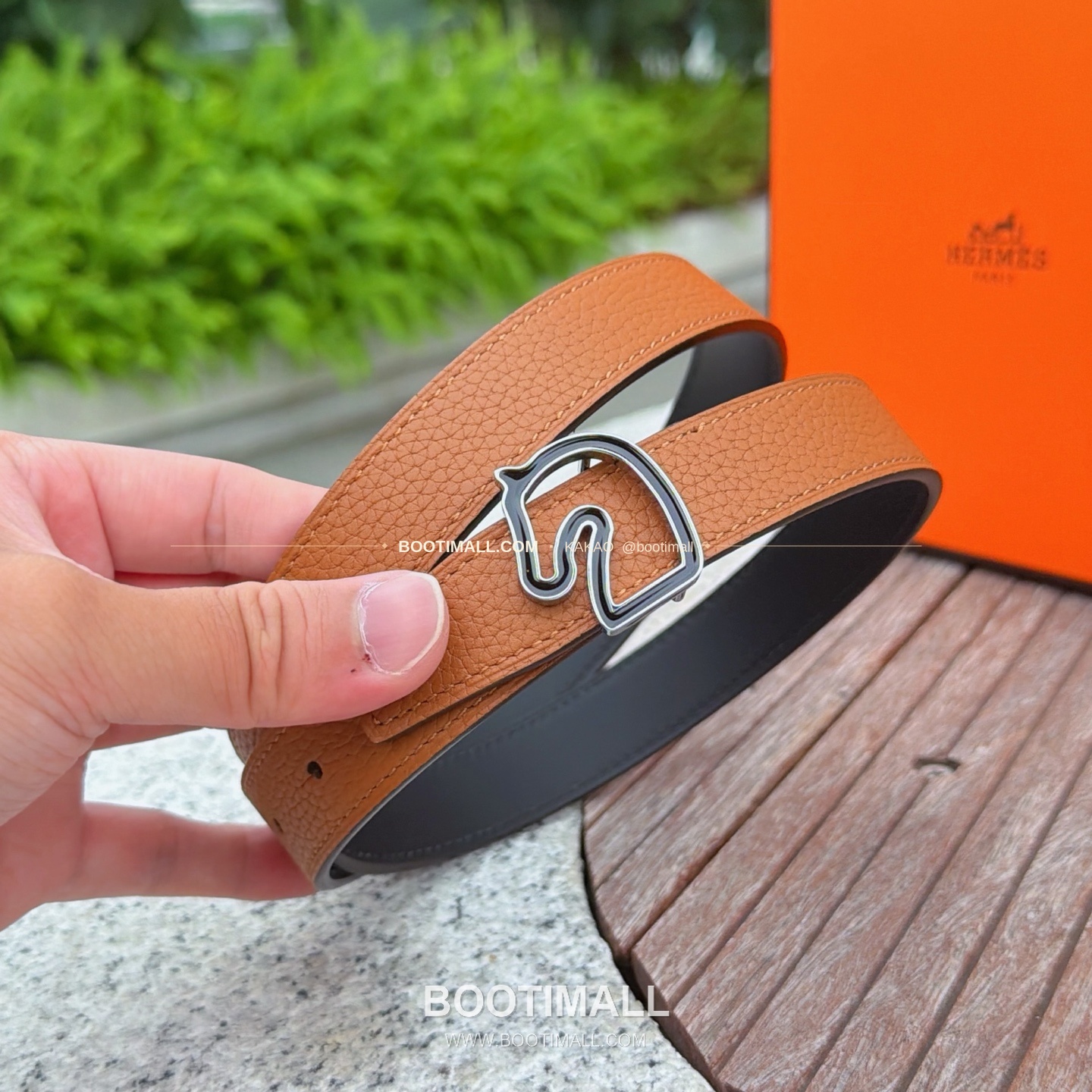에르메스 송아지가죽 버클 리버서블 벨트 Hermes Calfskin Buckle Reversible Belt 2.5cm 3