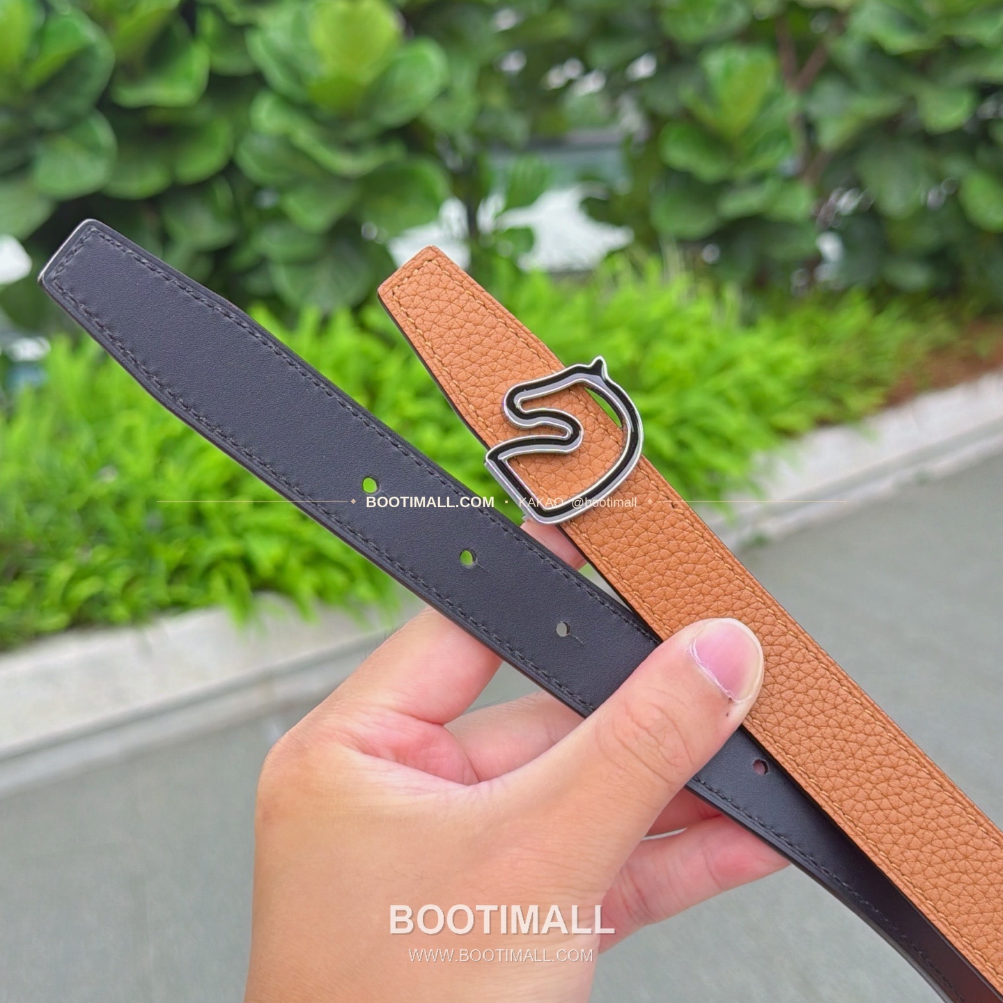 에르메스 송아지가죽 버클 리버서블 벨트 Hermes Calfskin Buckle Reversible Belt 2.5cm 5