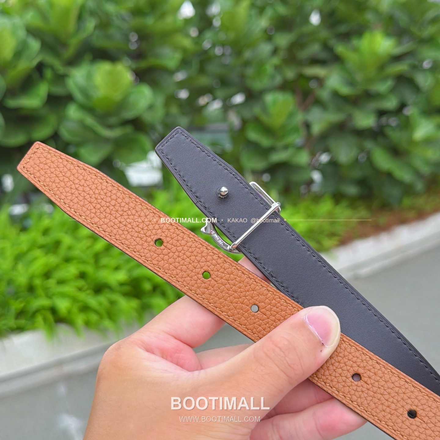 에르메스 송아지가죽 버클 리버서블 벨트 Hermes Calfskin Buckle Reversible Belt 2.5cm 6