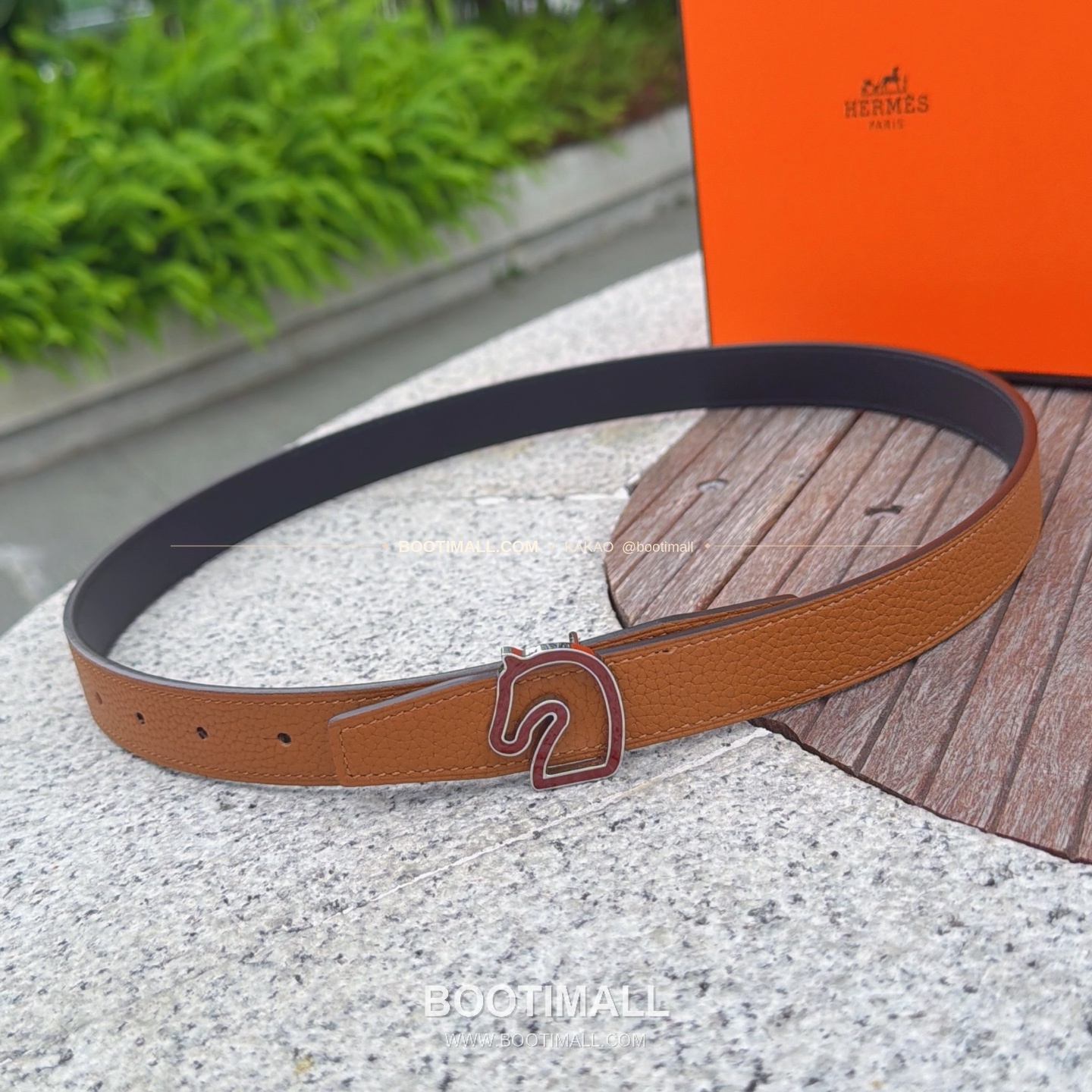 에르메스 송아지가죽 버클 리버서블 벨트 Hermes Calfskin Buckle Reversible Belt 2.5cm 1