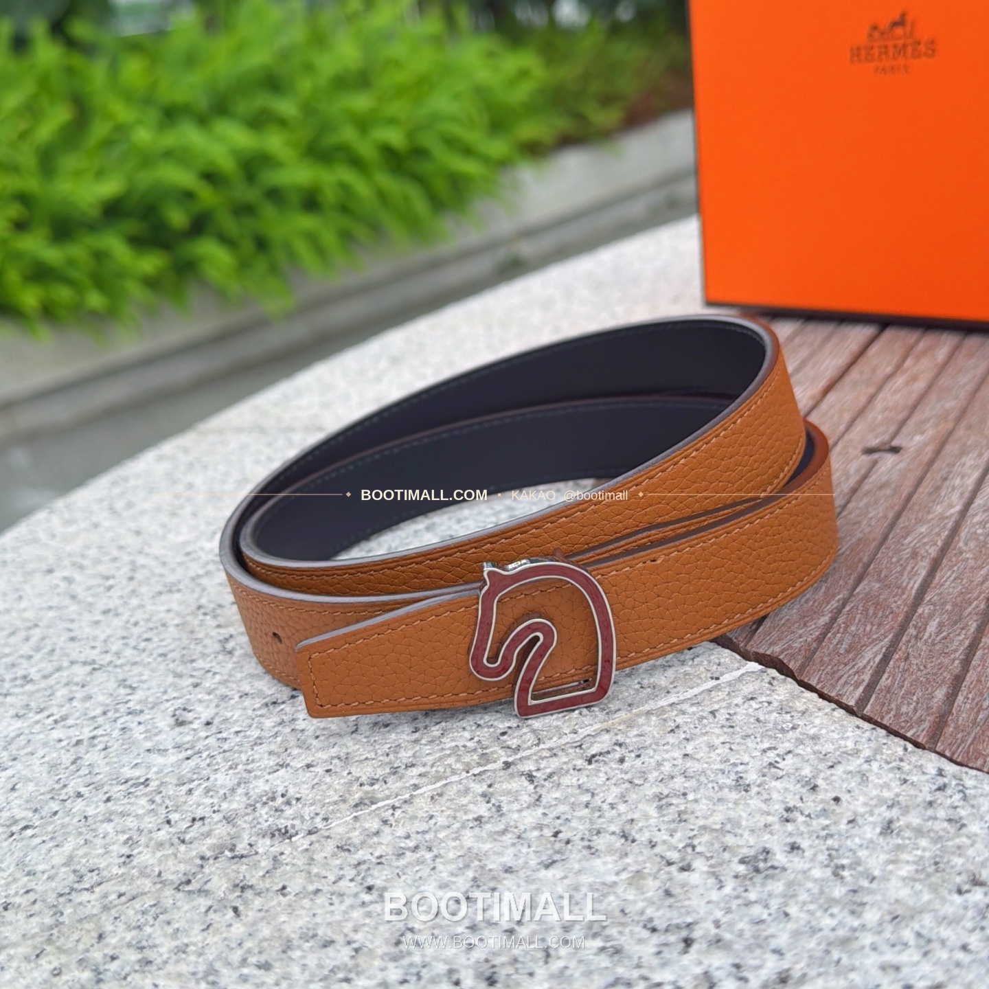 에르메스 송아지가죽 버클 리버서블 벨트 Hermes Calfskin Buckle Reversible Belt 2.5cm 2