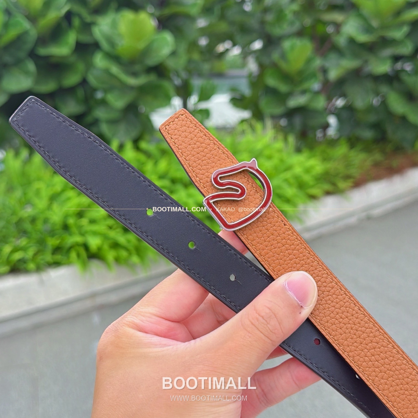에르메스 송아지가죽 버클 리버서블 벨트 Hermes Calfskin Buckle Reversible Belt 2.5cm 5