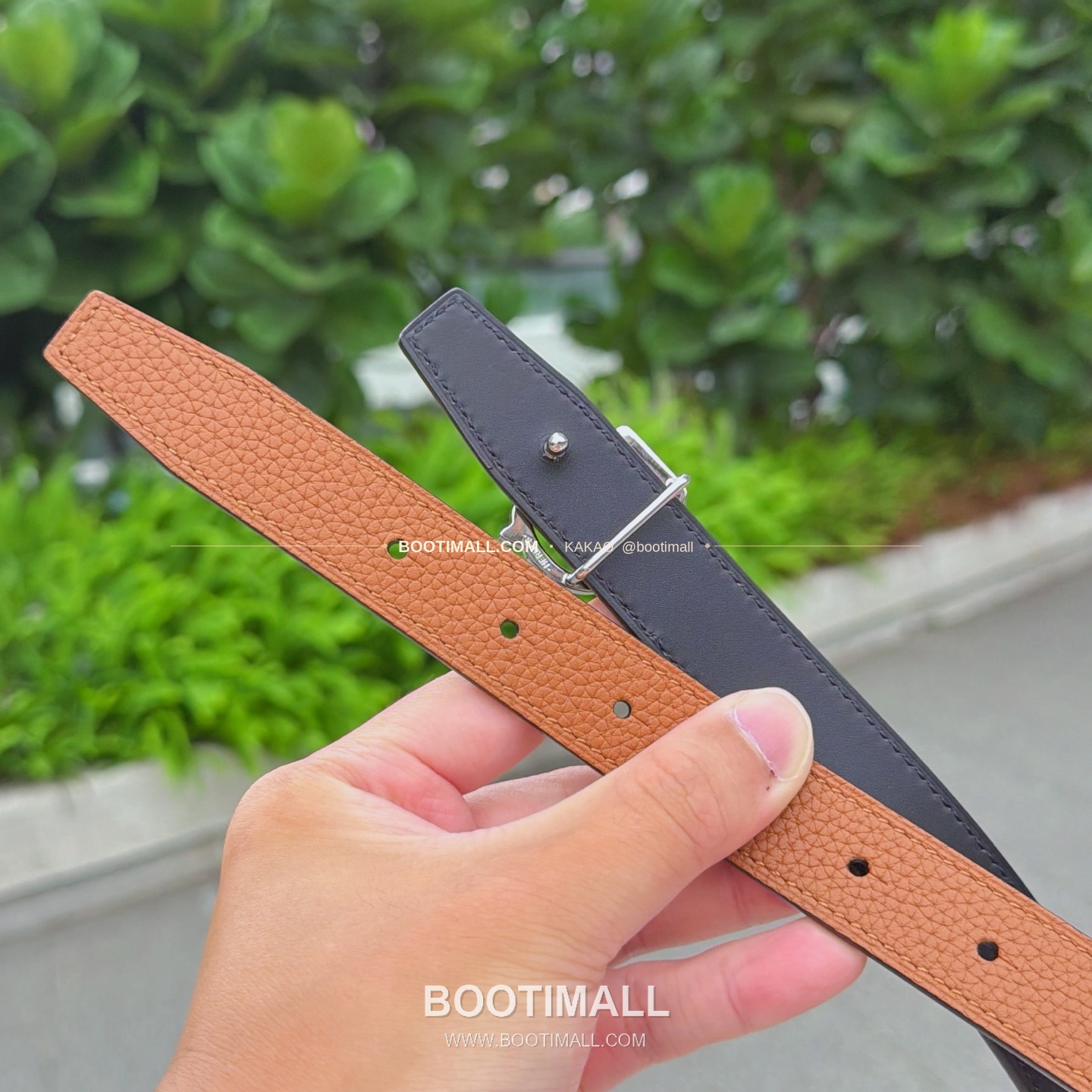 에르메스 송아지가죽 버클 리버서블 벨트 Hermes Calfskin Buckle Reversible Belt 2.5cm 6