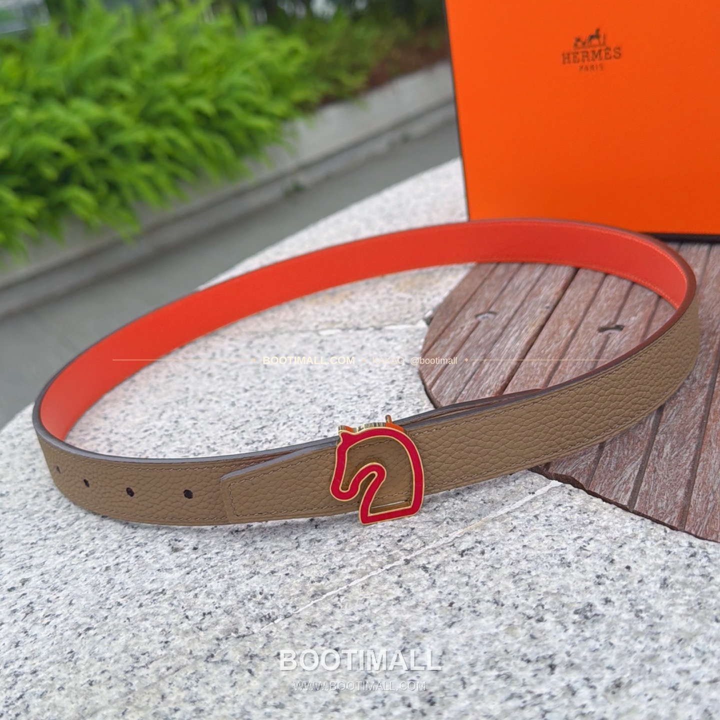 에르메스 송아지가죽 버클 리버서블 벨트 Hermes Calfskin Buckle Reversible Belt 2.5cm 1