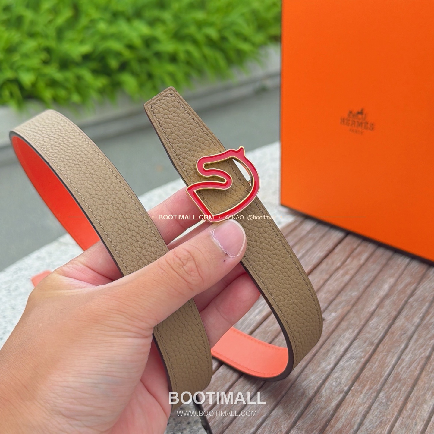 에르메스 송아지가죽 버클 리버서블 벨트 Hermes Calfskin Buckle Reversible Belt 2.5cm 4