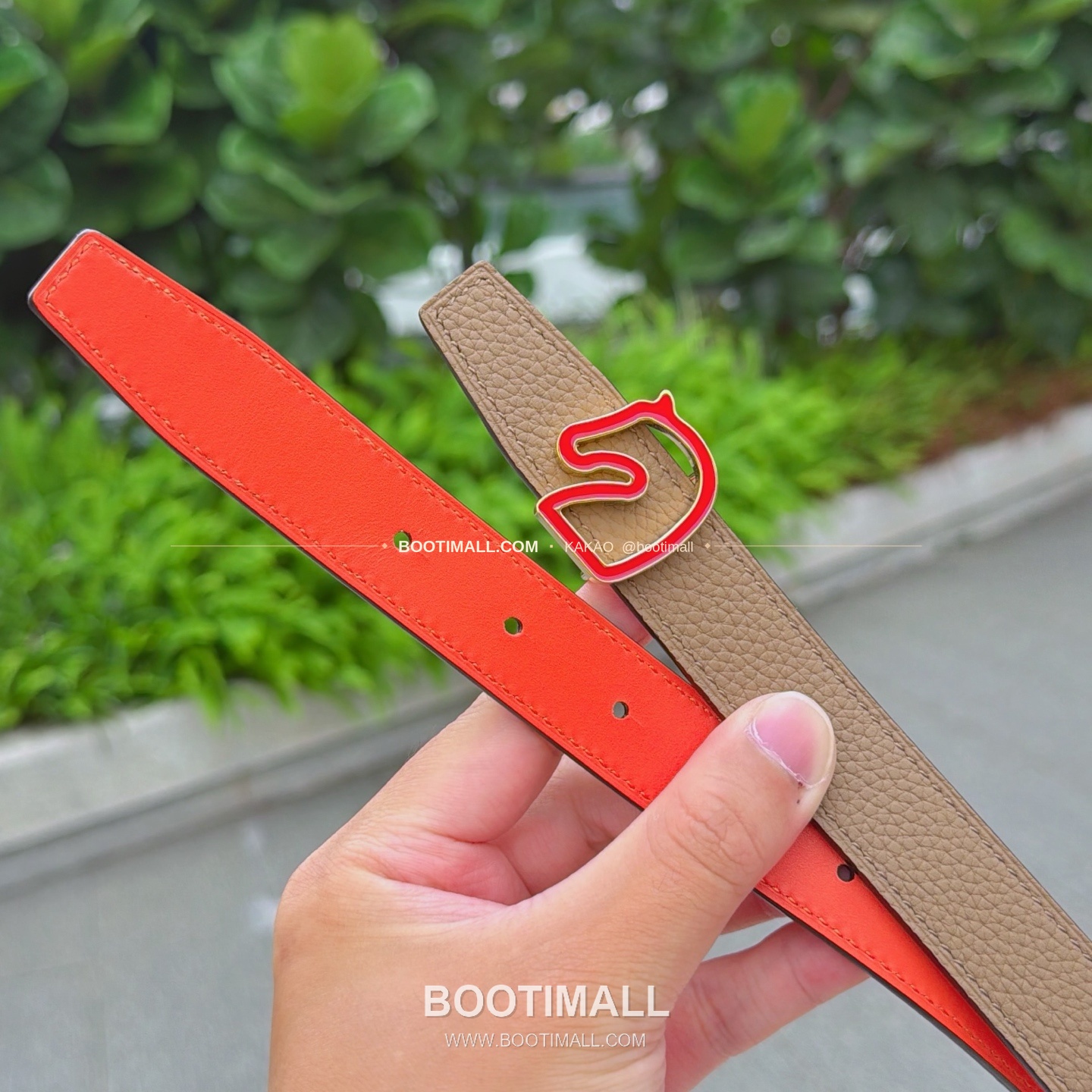 에르메스 송아지가죽 버클 리버서블 벨트 Hermes Calfskin Buckle Reversible Belt 2.5cm 5