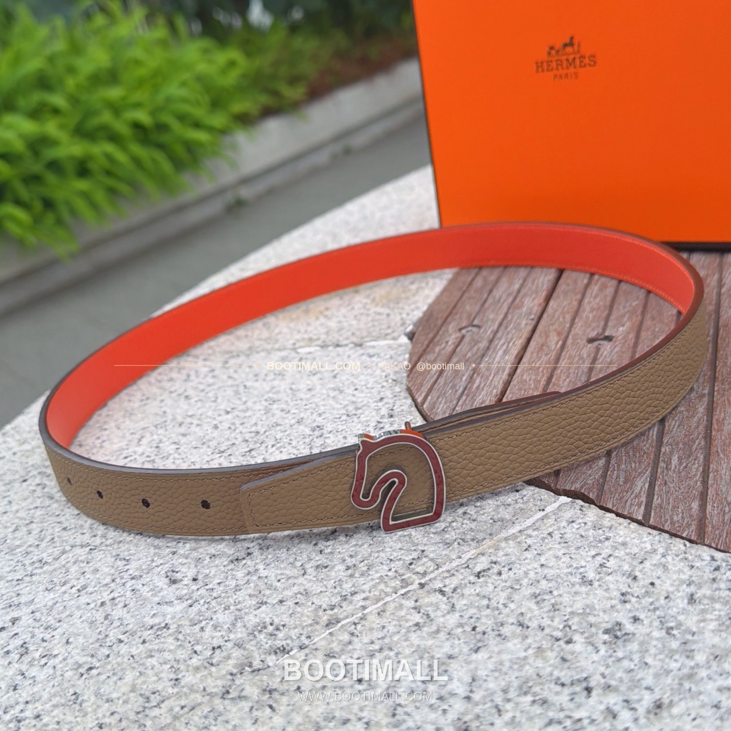 에르메스 송아지가죽 버클 리버서블 벨트 Hermes Calfskin Buckle Reversible Belt 2.5cm 1