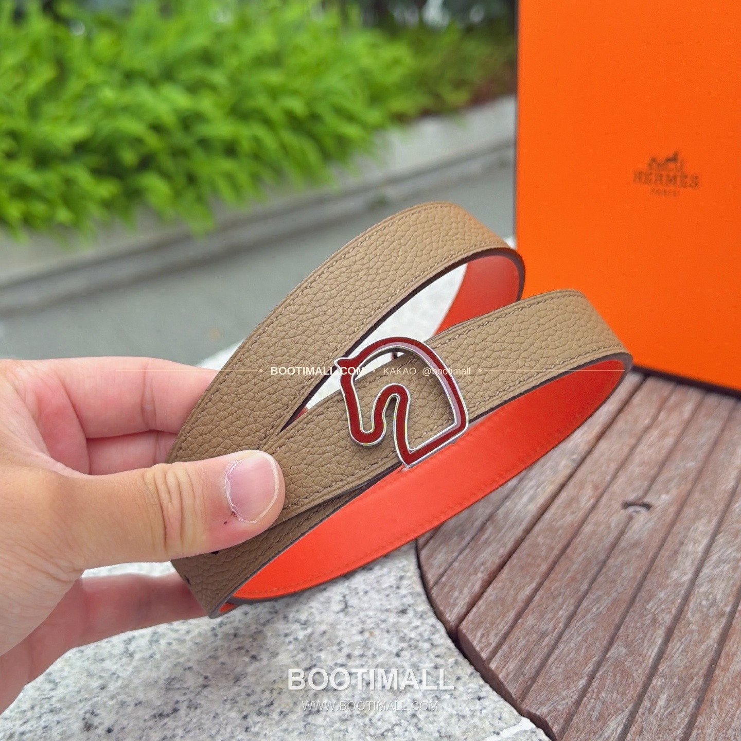 에르메스 송아지가죽 버클 리버서블 벨트 Hermes Calfskin Buckle Reversible Belt 2.5cm 3