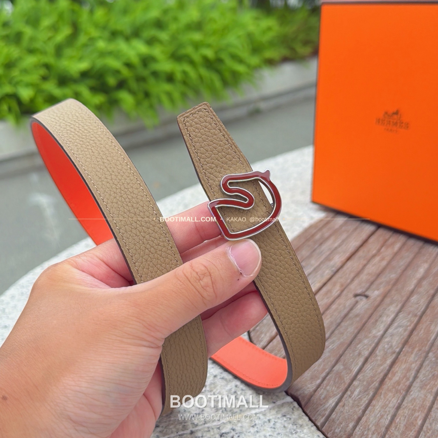 에르메스 송아지가죽 버클 리버서블 벨트 Hermes Calfskin Buckle Reversible Belt 2.5cm 4