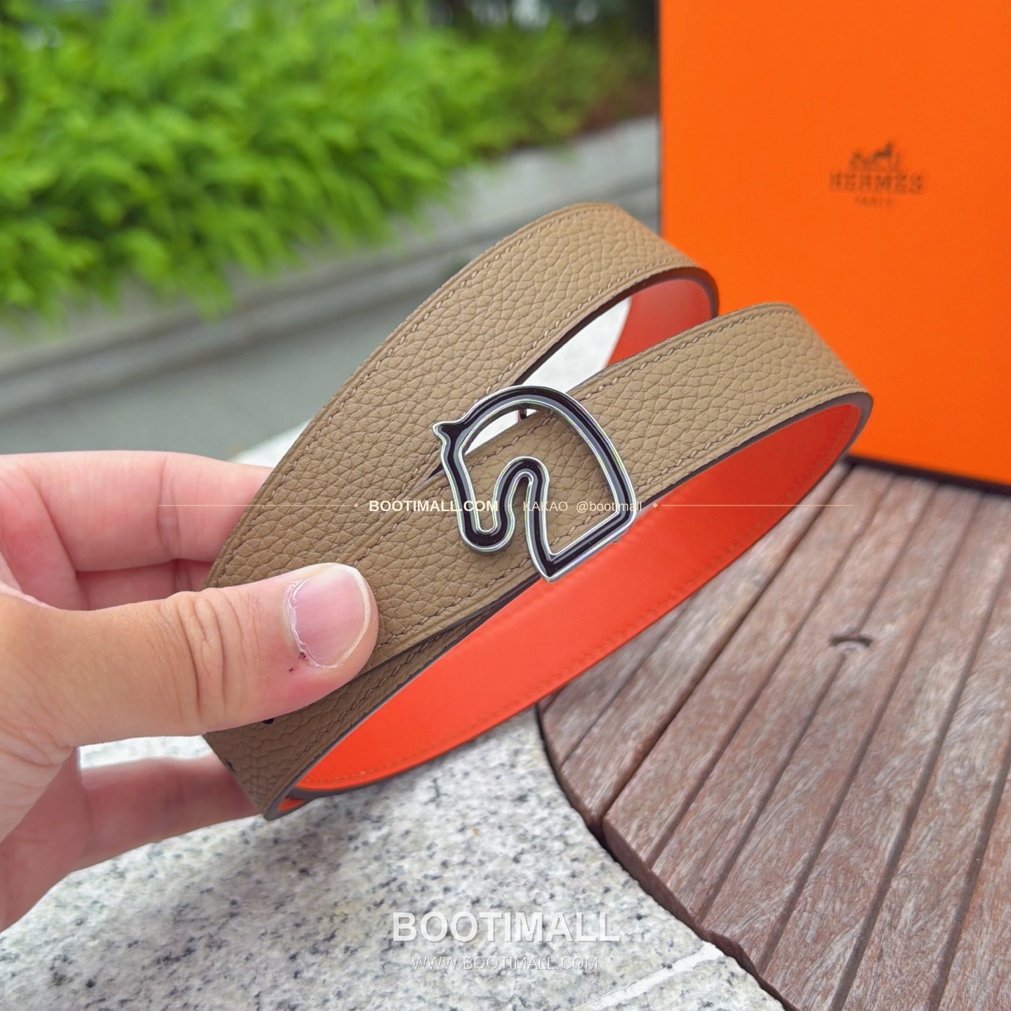 에르메스 송아지가죽 버클 리버서블 벨트 Hermes Calfskin Buckle Reversible Belt 2.5cm 3