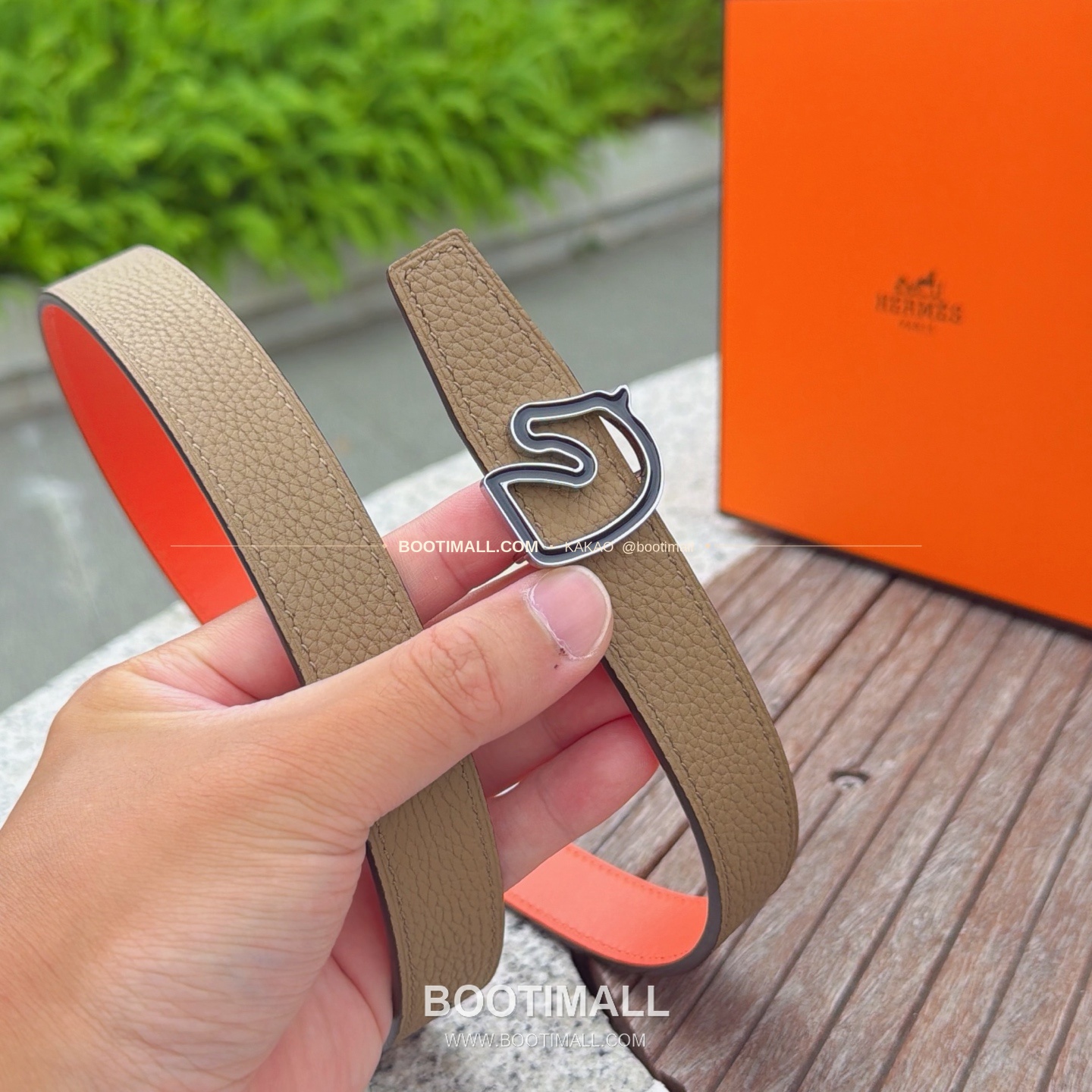 에르메스 송아지가죽 버클 리버서블 벨트 Hermes Calfskin Buckle Reversible Belt 2.5cm 4
