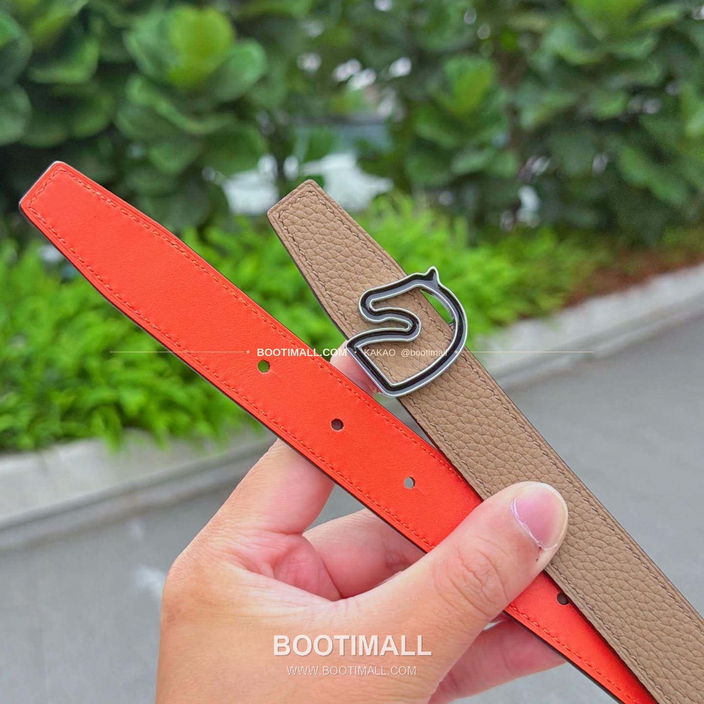 에르메스 송아지가죽 버클 리버서블 벨트 Hermes Calfskin Buckle Reversible Belt 2.5cm 5