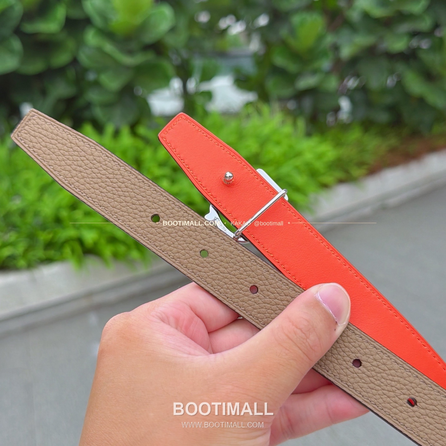 에르메스 송아지가죽 버클 리버서블 벨트 Hermes Calfskin Buckle Reversible Belt 2.5cm 6