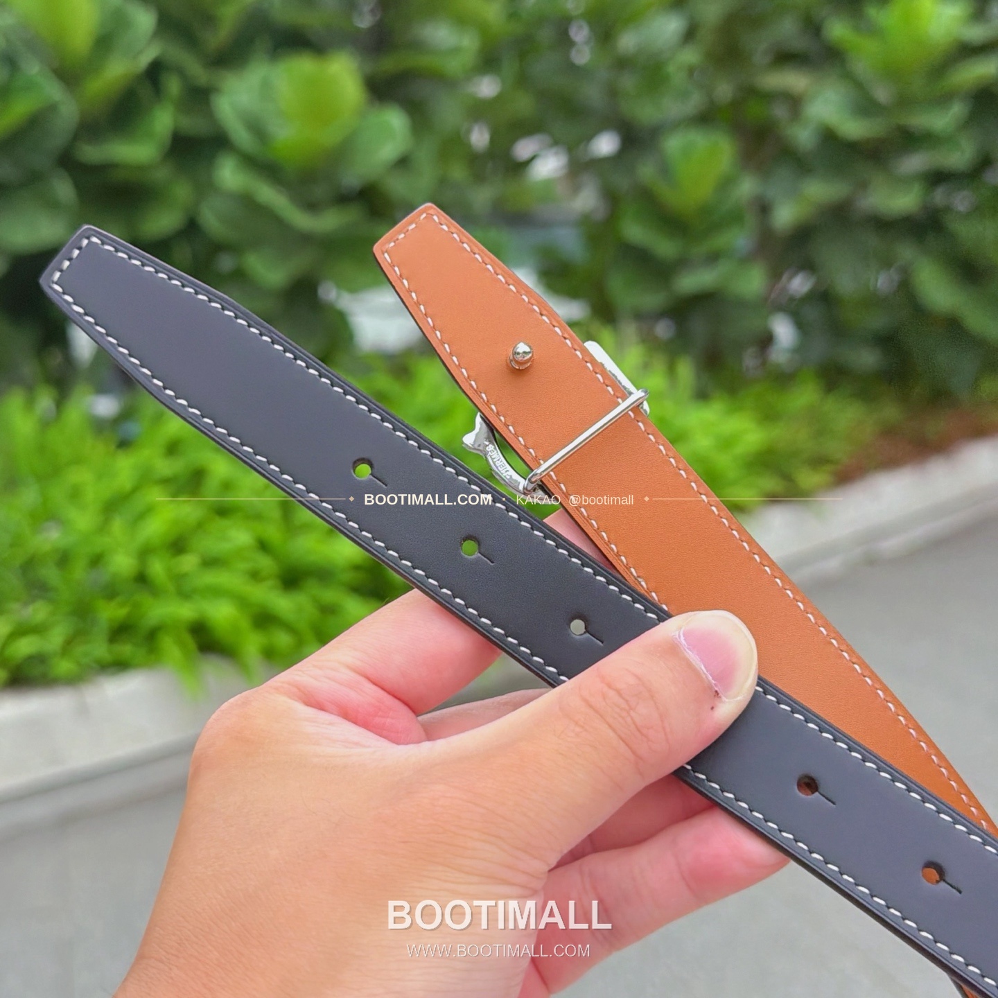 에르메스 송아지가죽 버클 리버서블 벨트 Hermes Calfskin Buckle Reversible Belt 2.5cm 6