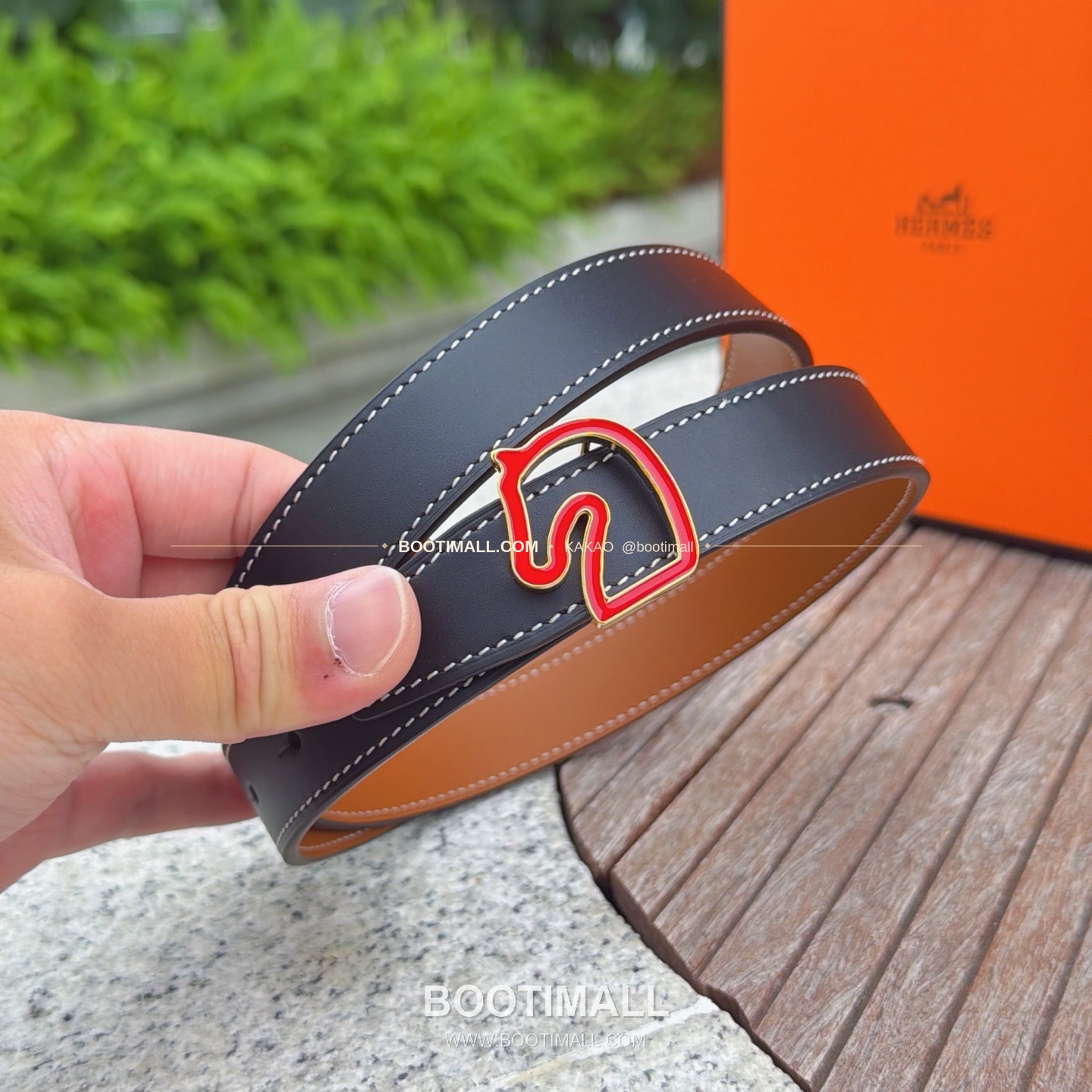 에르메스 송아지가죽 버클 리버서블 벨트 Hermes Calfskin Buckle Reversible Belt 2.5cm 3